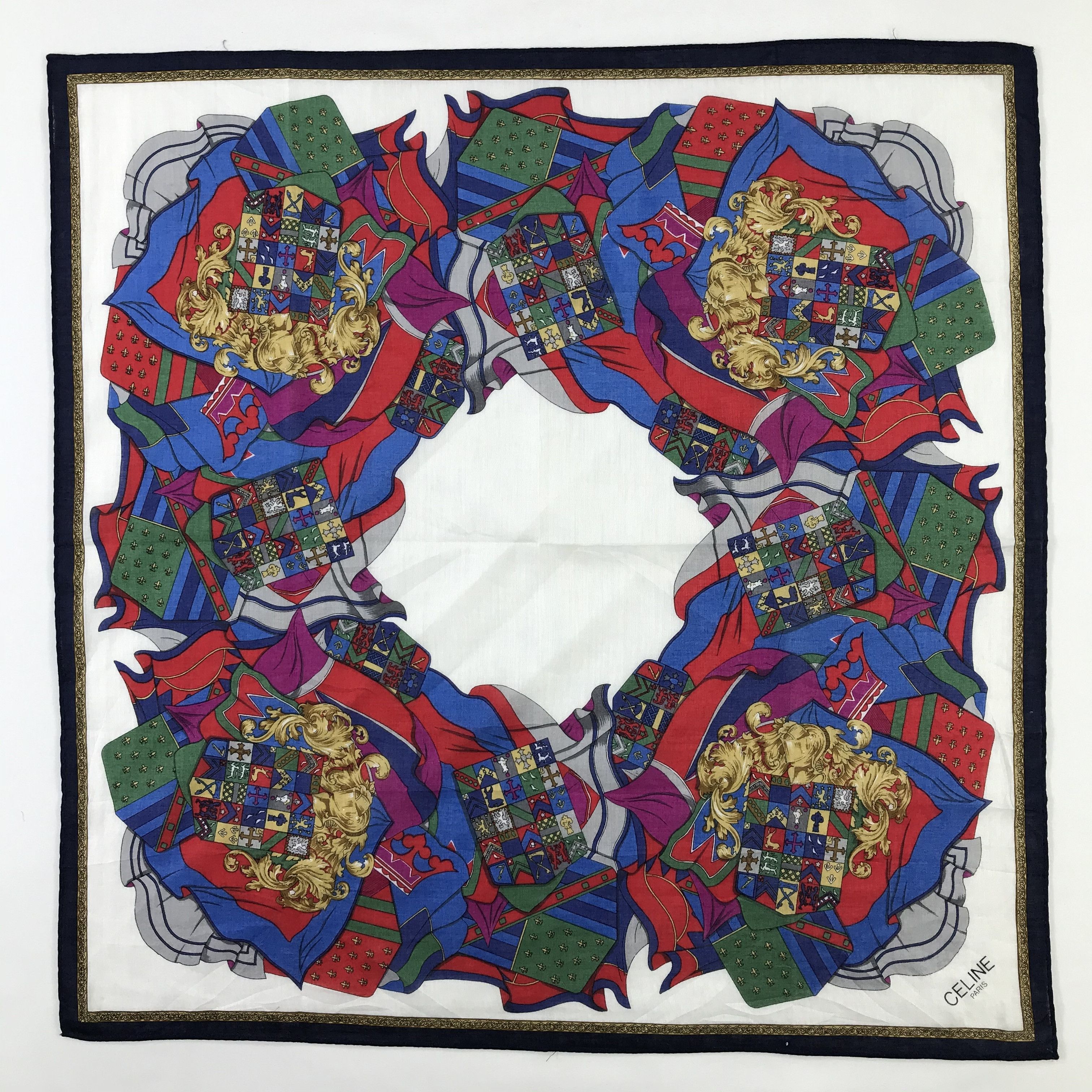 Celine × Vintage Celine Bandana / Handkerchief / Neckerchief - S468 Size ONE SIZE - 1 Thumbnail