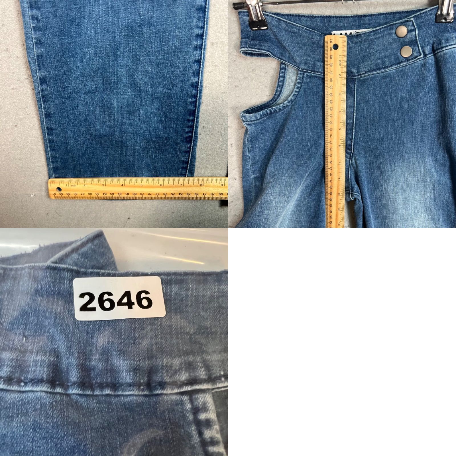I.AM.GIA I.AM.GIA Jeans Womens XXS High-Waisted Straight-Leg Blue Denim Jeans Size 24" / US 00 / IT 34 - 8 Thumbnail