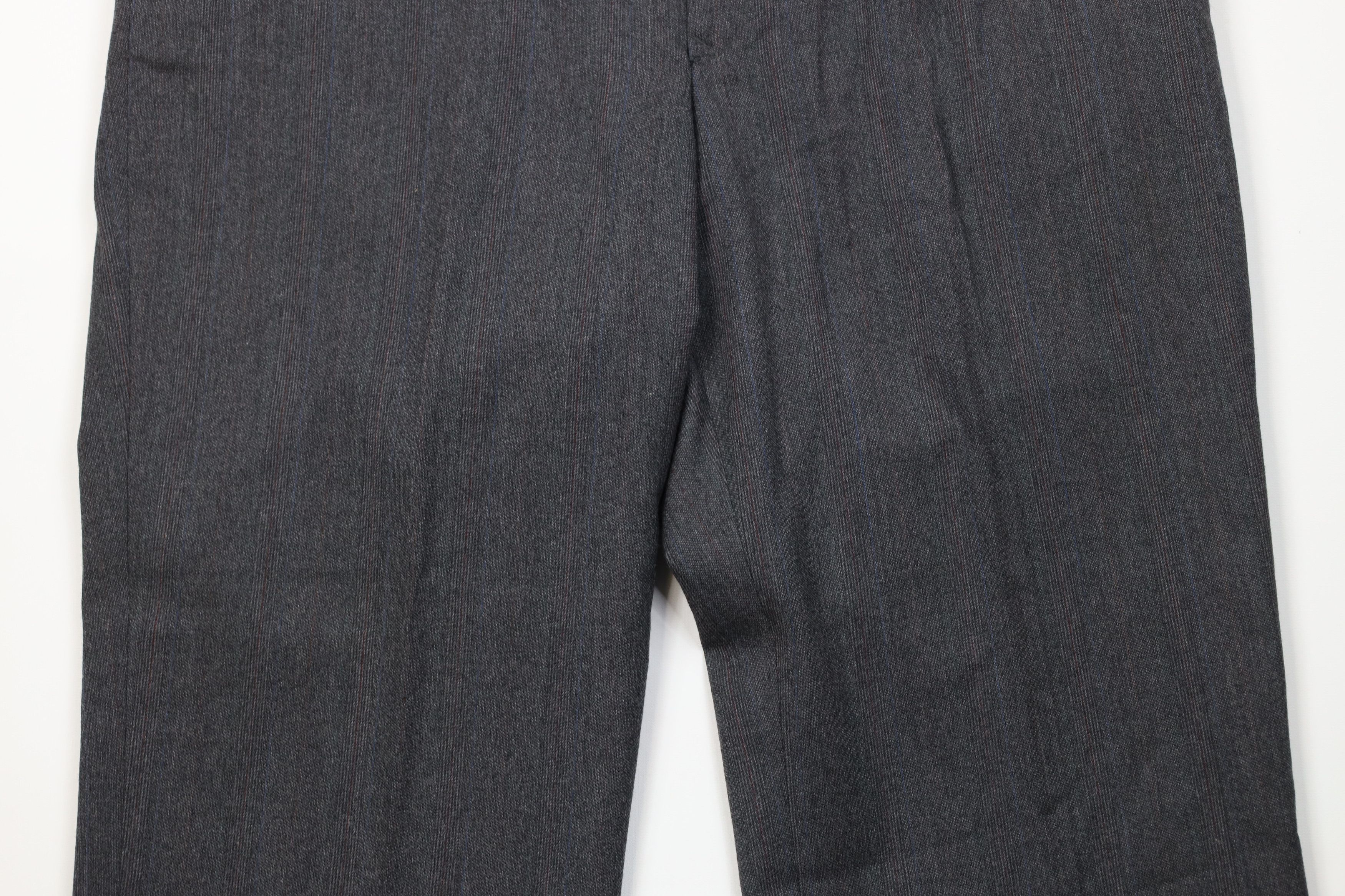 Vintage Vintage 70s Streetwear Striped Wide Leg Chino Pants Gray Size US 40 / EU 56 - 3 Thumbnail