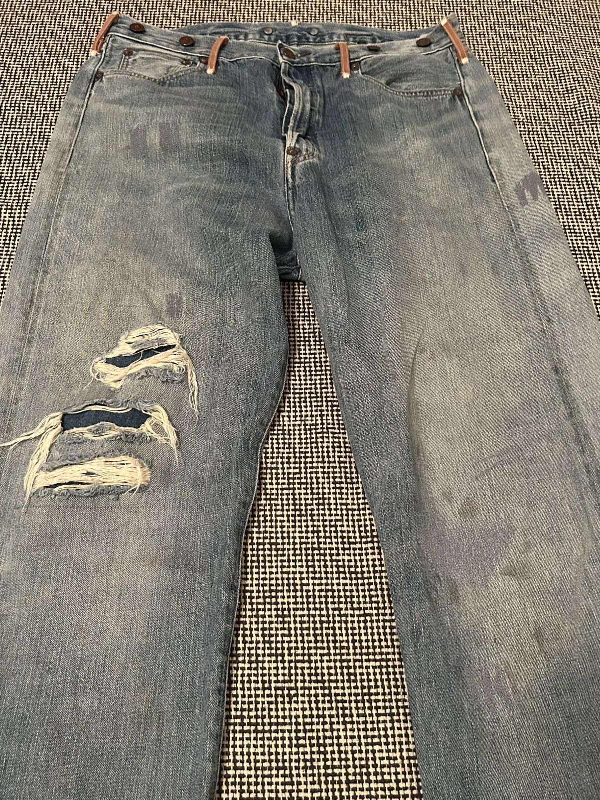 Levi's Vintage Clothing Vintage Selvedge Levis buckleback patch denim 32x32 Size US 32 / EU 48 - 2 Thumbnail