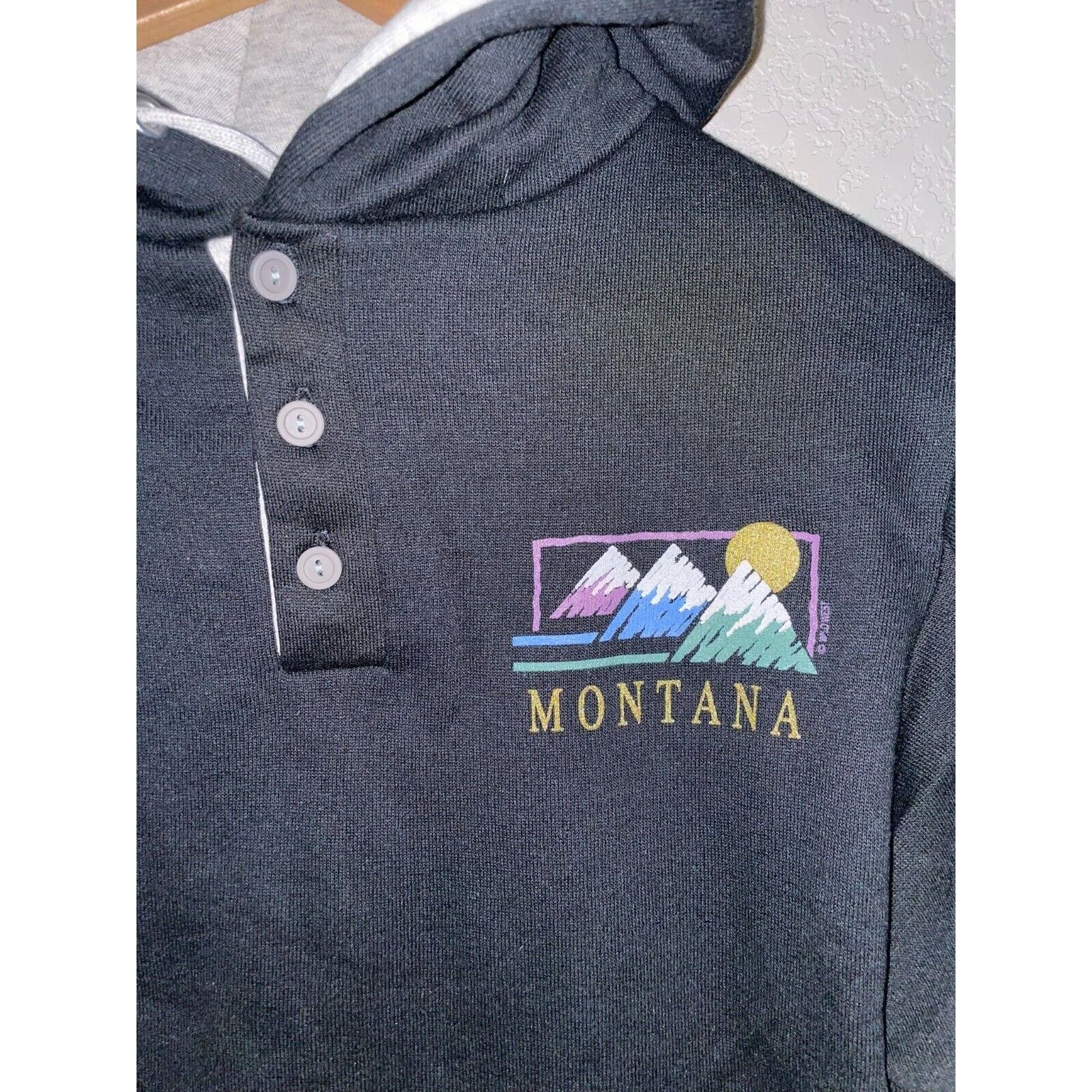 Jerzees Vintage Montana Hoodie Jacket Jerzees 1990s VTG 90s Small Size US S / EU 44-46 / 1 - 2 Thumbnail