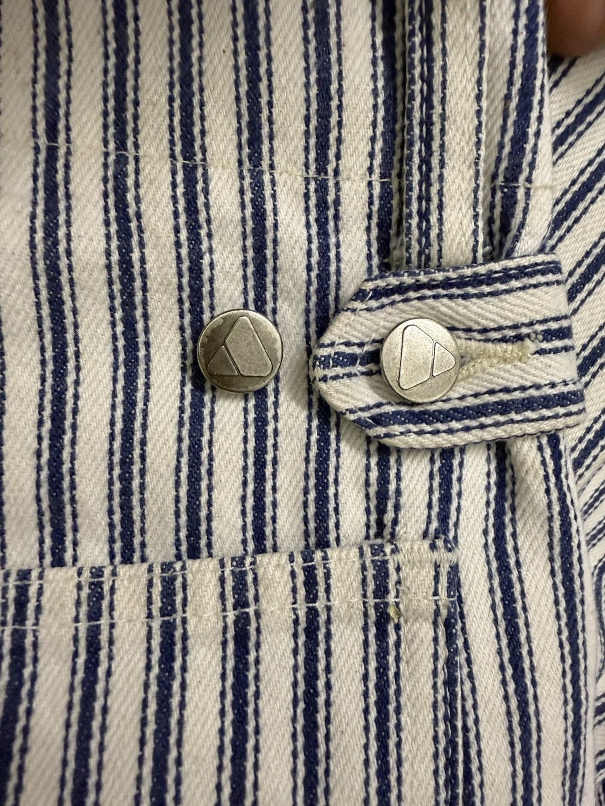 Vintage STRIPE PANTS WORK WEAR BY LIZ WEAR MADE IN USA HICKORY STYLE Size US 30 / EU 46 - 9 Thumbnail