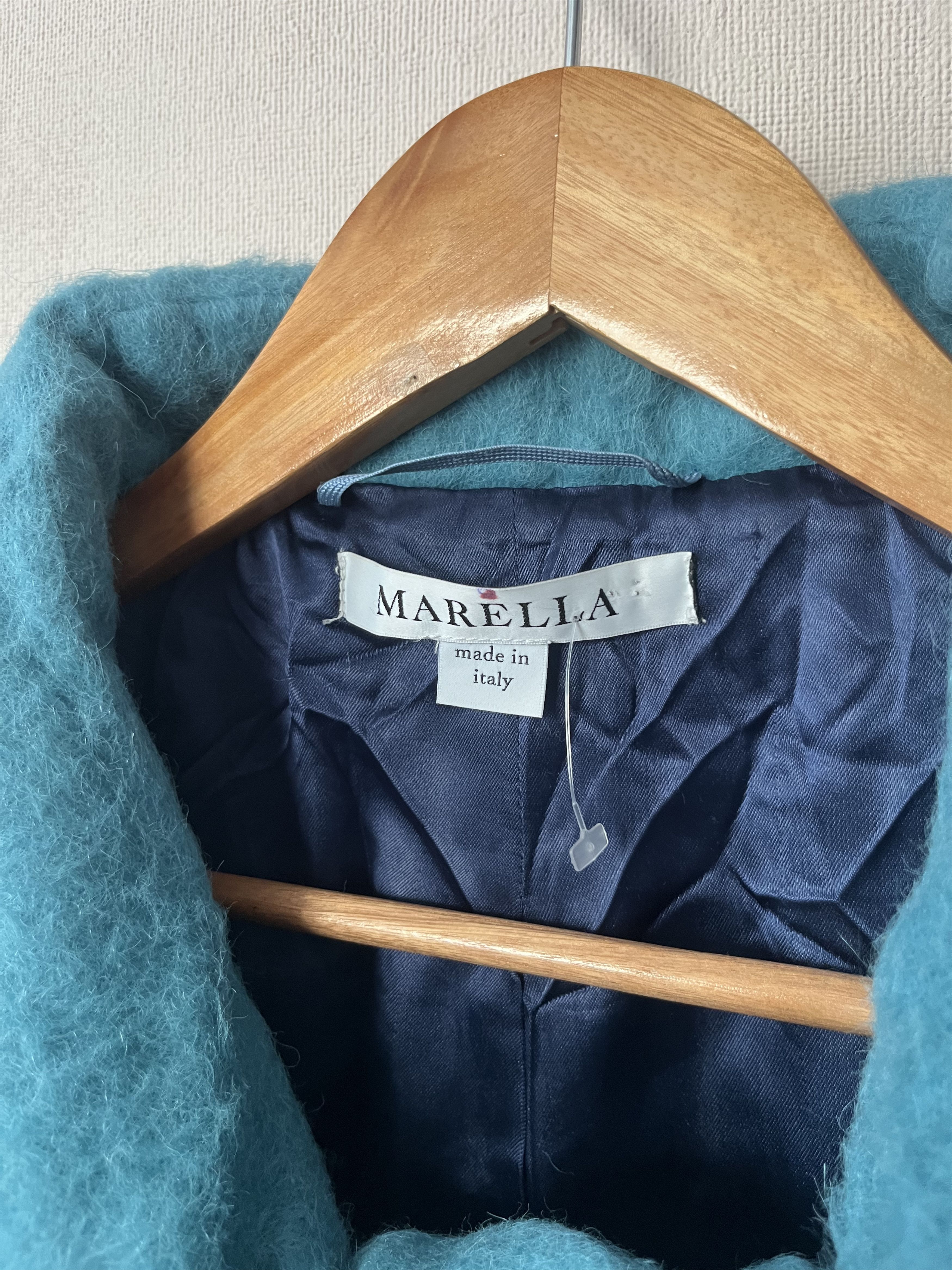 Marella Marella Womens Alpaca Wool Coat Jacket Size US 6 UK 10 Green Size M / US 6-8 / IT 42-44 - 3 Thumbnail