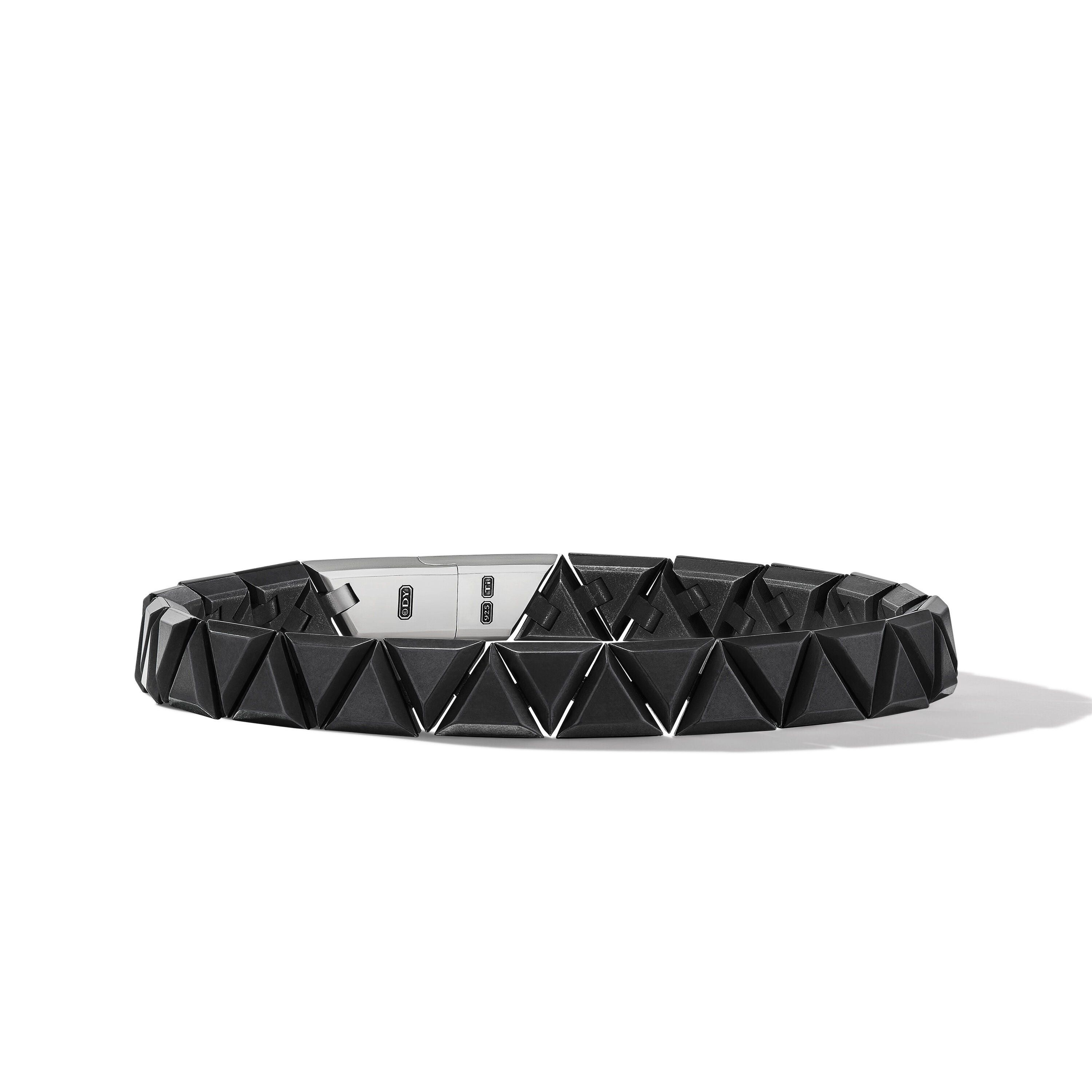 David Yurman o1w1db10526 B25967M /Size:M/Faceted Bracelet in Black/Silver Size ONE SIZE - 1 Thumbnail