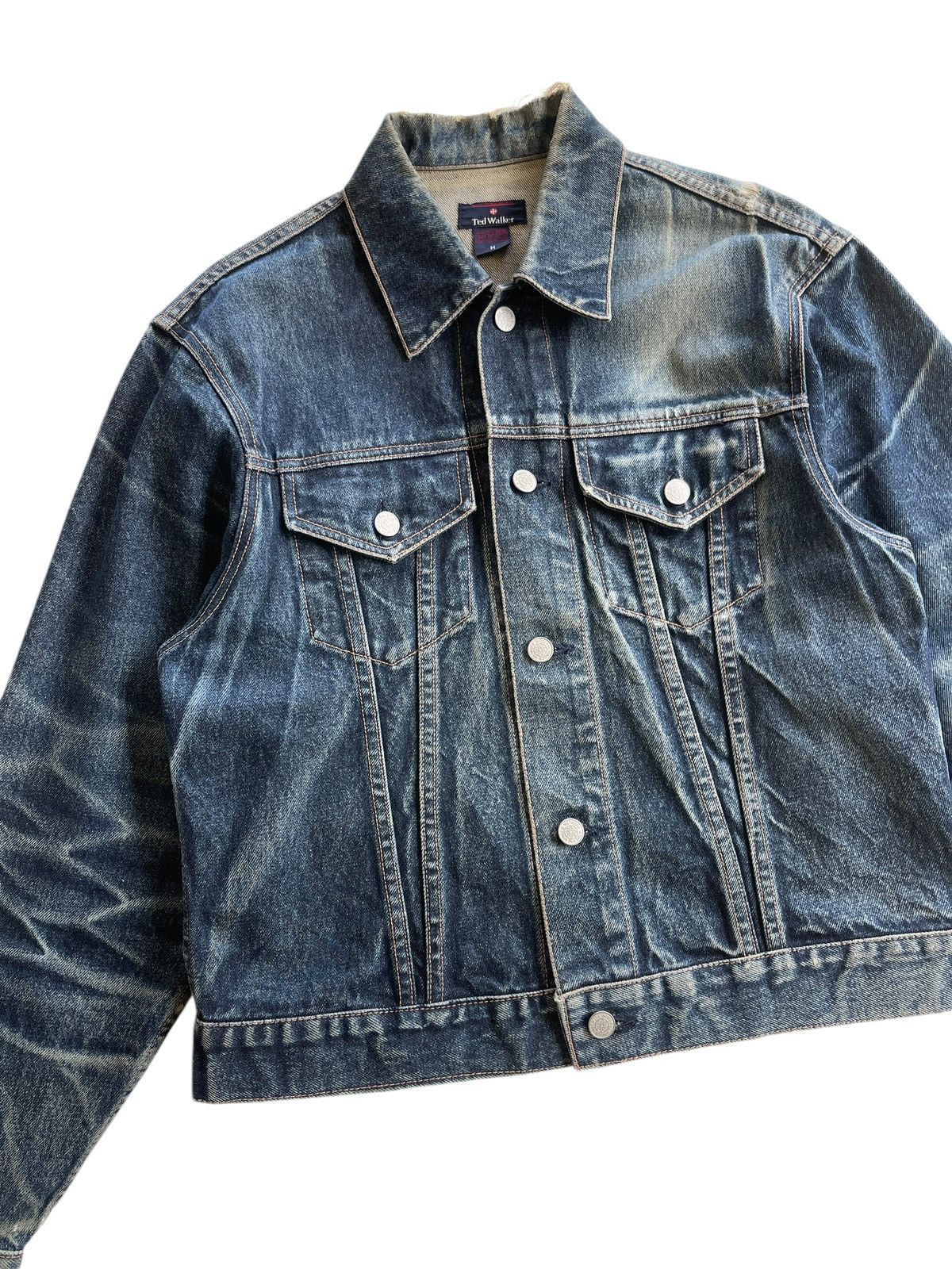 Japanese Brand Vintage Ted Walker Denim Trucker Jacket Size US M / EU 48-50 / 2 - 8 Thumbnail