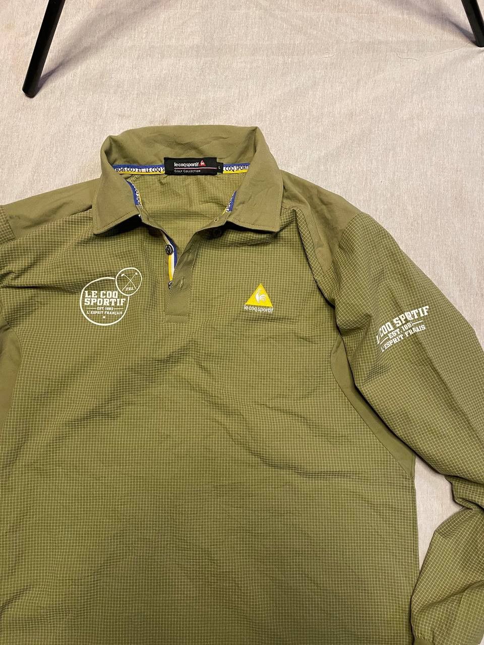 Le Coq Sportif Le Coq Sportif Golf Edition Long Sleeve Polo – Olive Green Size US L / EU 52-54 / 3 - 7 Thumbnail