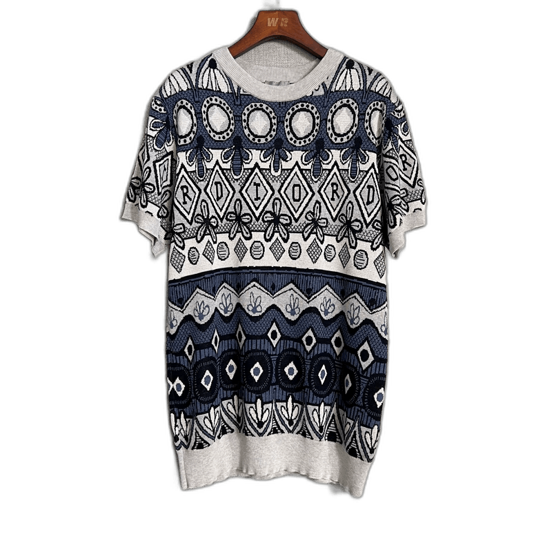 Dior x Stussy Floral Knit Short Sleeve