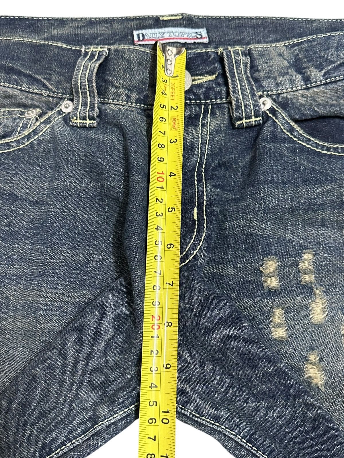 Japanese Brand Vintage Japanese Brand Blue Thunder Wash Distress Jeans Size US 32 / EU 48 - 15 Thumbnail