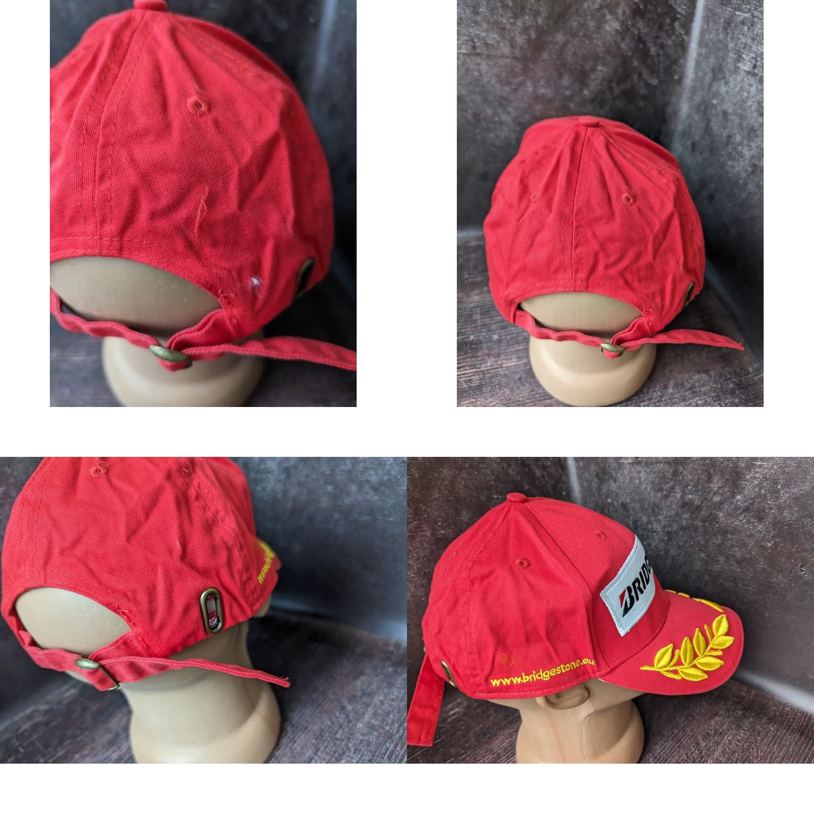 Vintage Bridgestone Podium Trophy Red Baseball Cap Baseball Cap Men One Size Red Size ONE SIZE - 8 Thumbnail