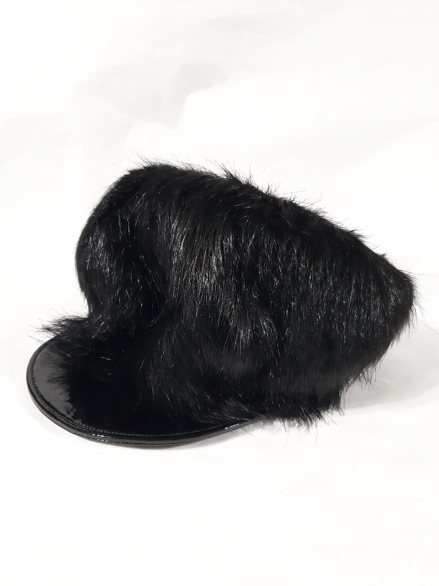 Prada Prada FW 2024 Oversized Beaver Fur Cap Size ONE SIZE - 1 Thumbnail
