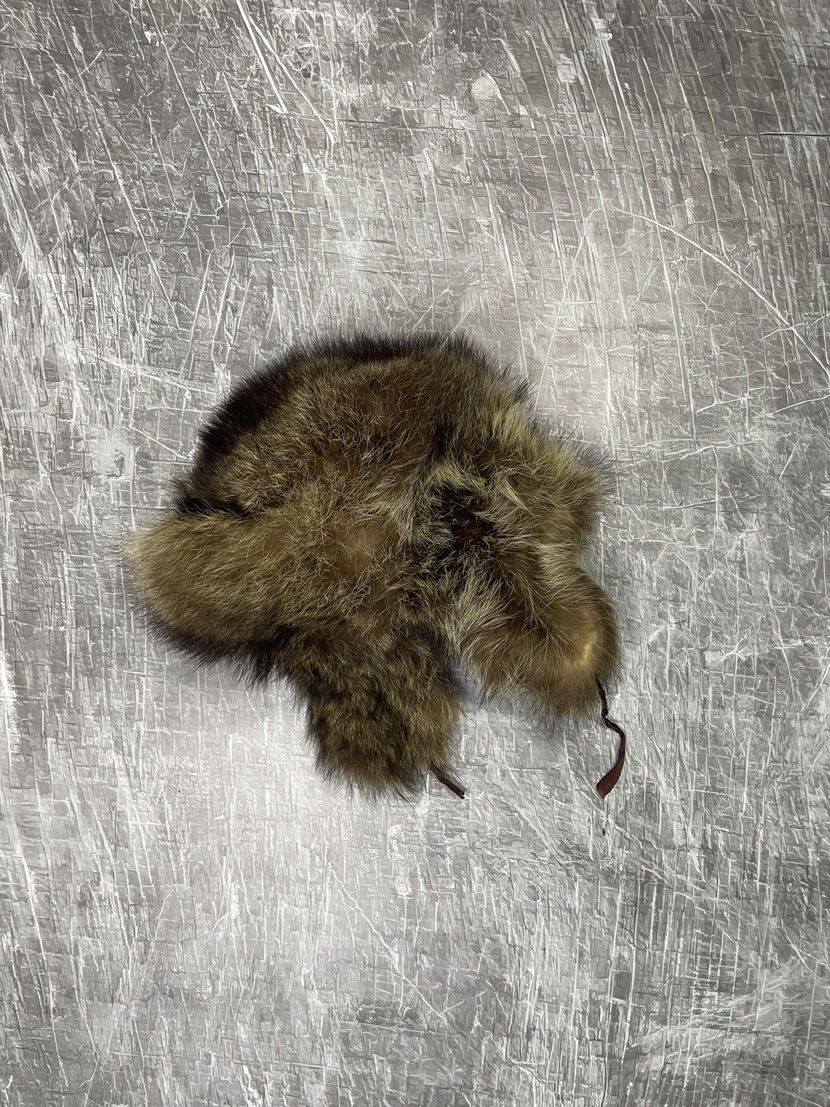 20471120 × Japanese Brand Y2K 80s Fuzzy Mohair Hat Vintage Wolf Ushanka ASAP style Size ONE SIZE - 4 Thumbnail