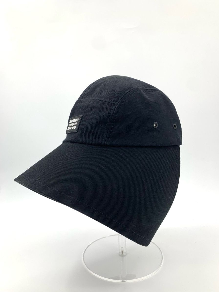Burberry Burberry Letter Logo Black Duckbill Cap Size ONE SIZE - 1 Thumbnail