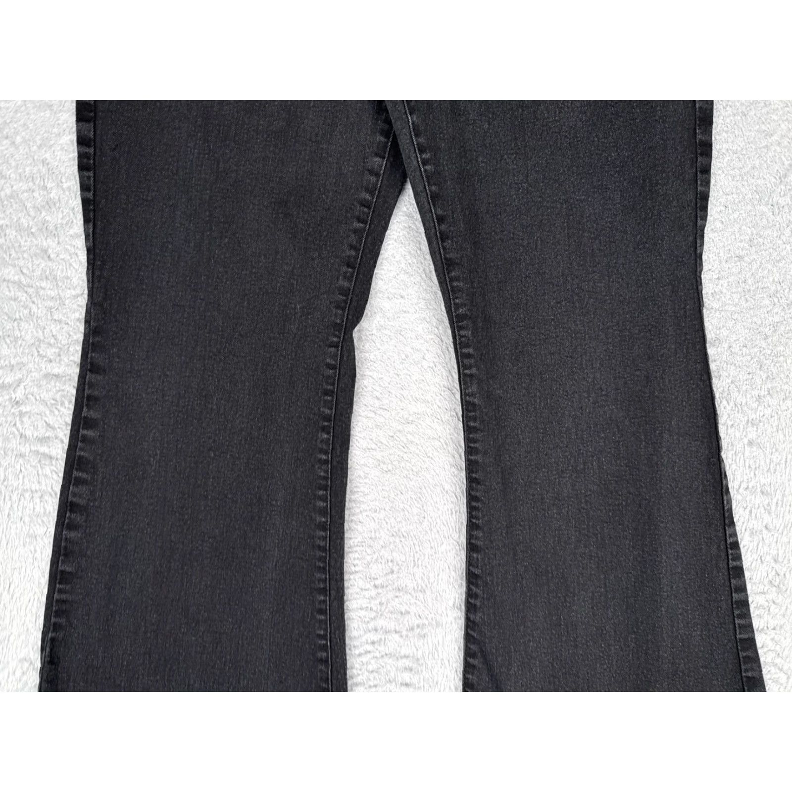 Vintage Celebrity Pink Jeans Juniors 15/32 Flare Denim Gray Charcoal Stretch 30x30 Size 36" / US 14 / IT 50 - 3 Thumbnail
