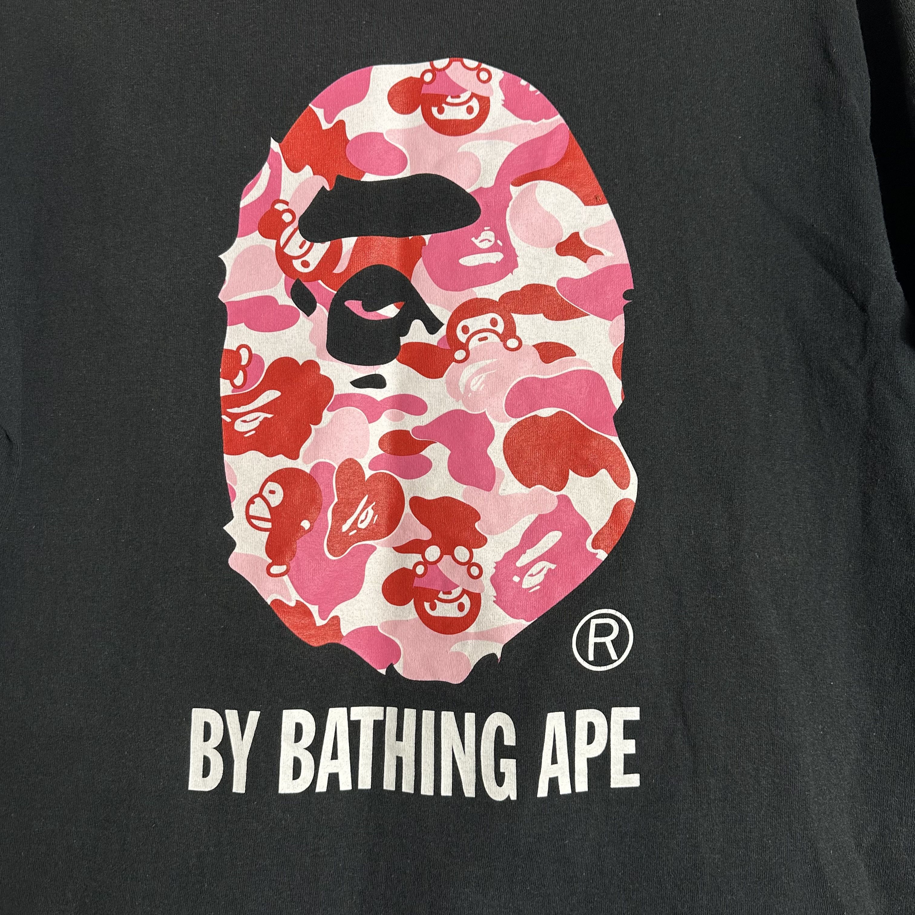 Bape 🔥RARE🔥Vintage BAPE A Bathing Ape Big Face Camo T-shirt Size US L / EU 52-54 / 3 - 3 Thumbnail
