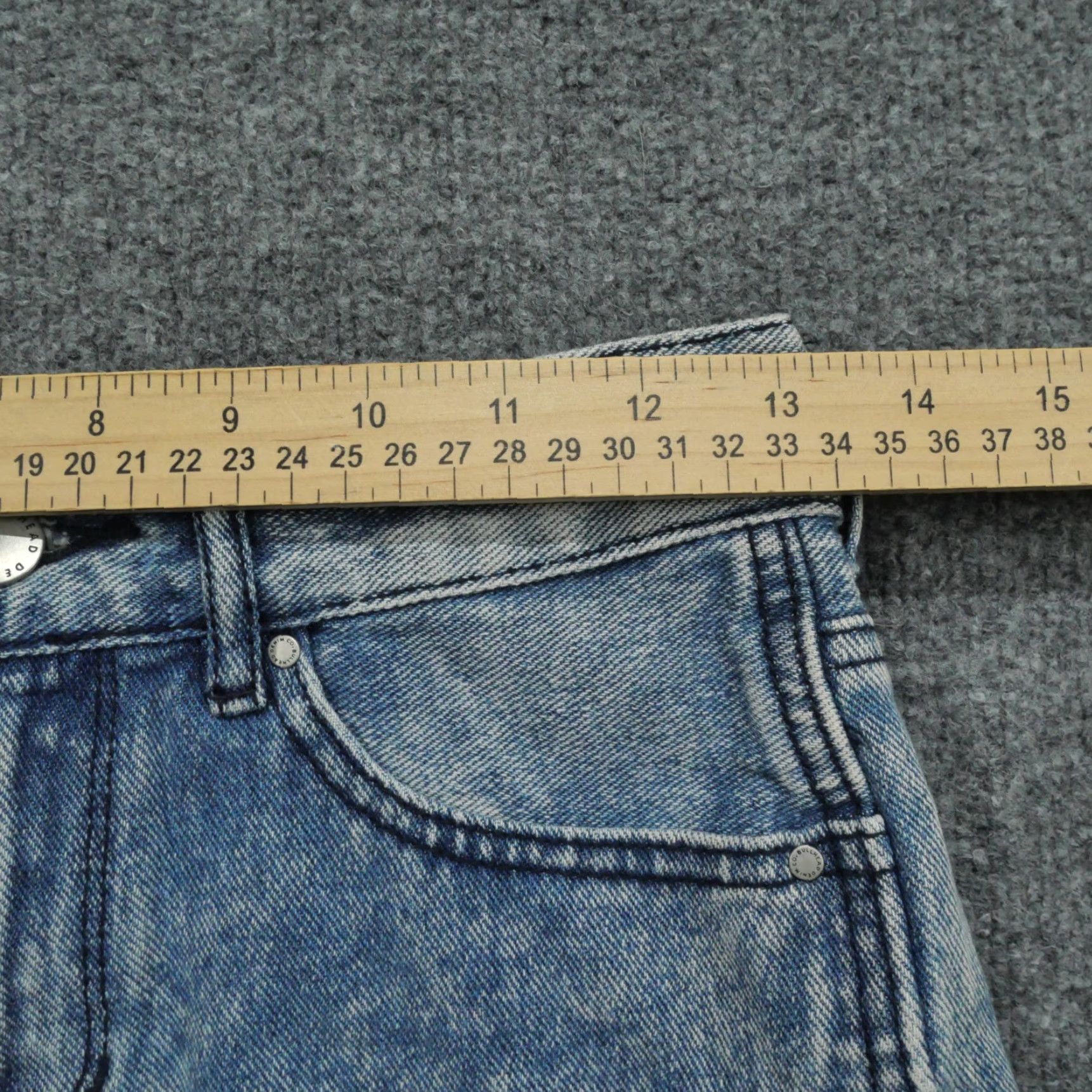 Denime Bullhead Denim Co. Shorts Womens 25 Blue Denim Distressed Cut Off 26x2 Casual Grunge 90s Mens? Size 26" / US 2 / IT 38 - 7 Thumbnail
