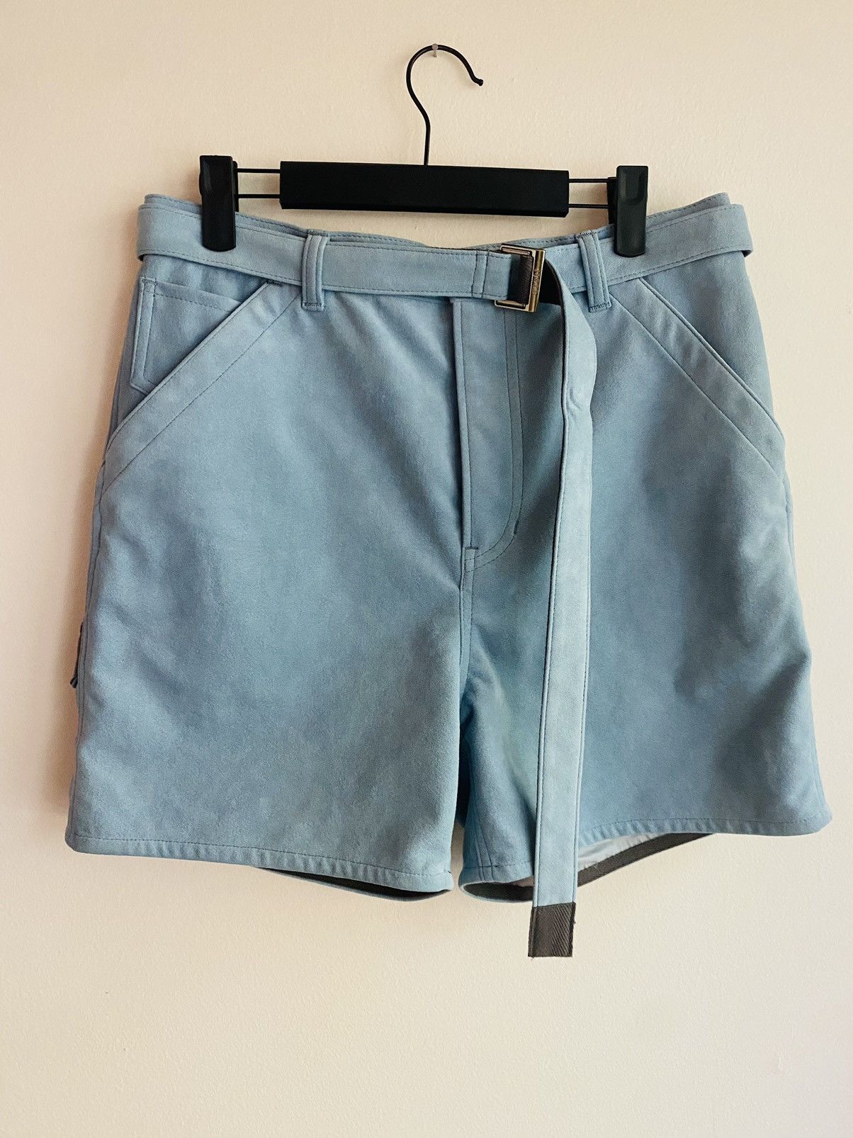 Sacai New Runway Sacai belted Faux suede shorts sz 2 medium Size US 30 / EU 46 - 2 Thumbnail