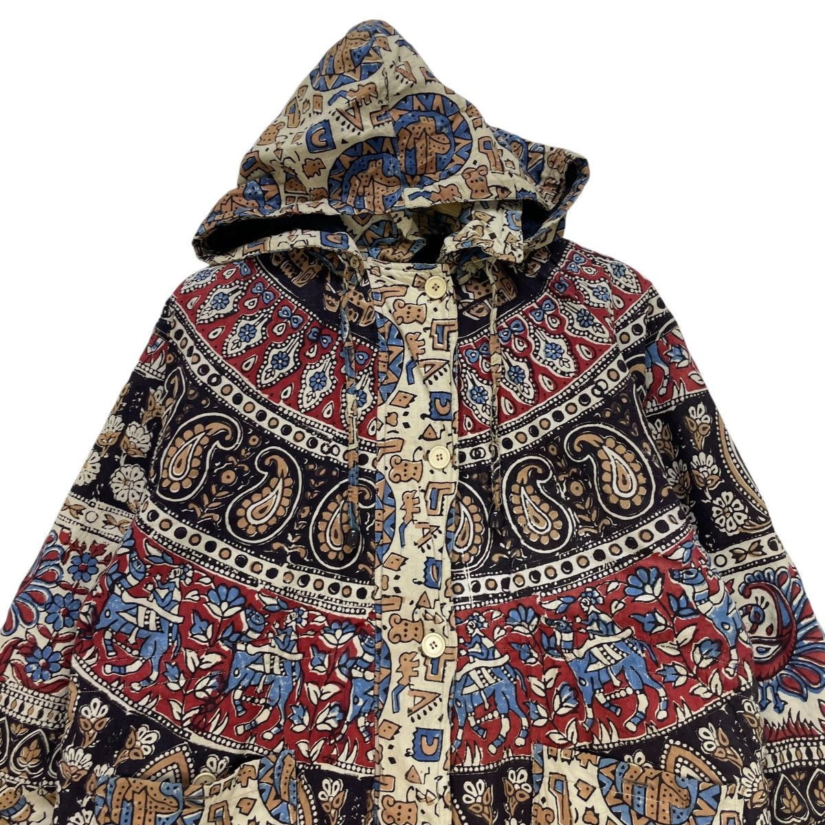 Japanese Brand Japanese Brand Art Over Print Detachable Hooded Jacket Size M / US 6-8 / IT 42-44 - 3 Thumbnail