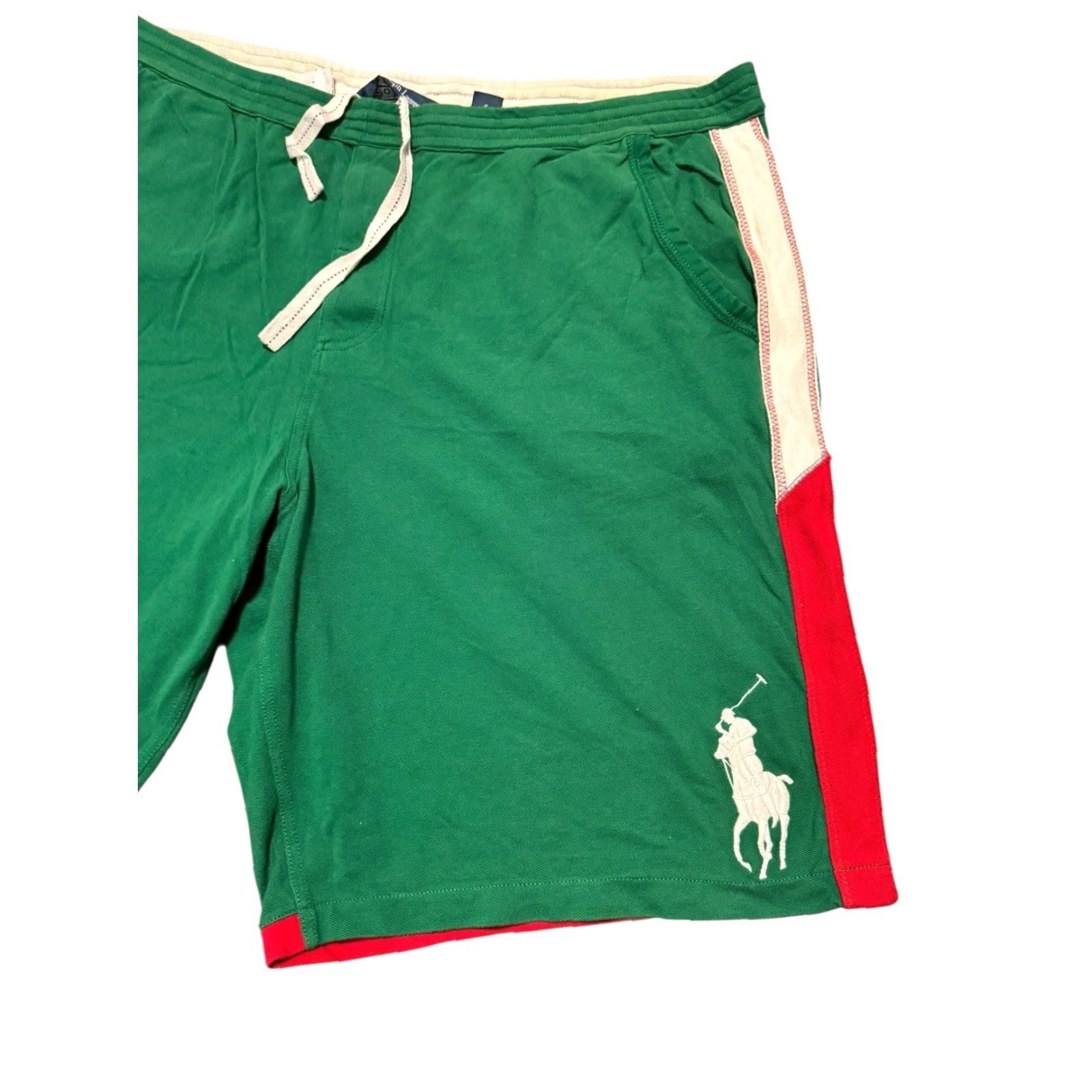 Polo Ralph Lauren VINTAGE Polo Ralph Lauren Big Pony Italia #2 PRL Cup Shorts 4XLT Tall Knit Cotton Polyester Green Mens Casual Polo Ralph Lauren shirt? Size US XXL / EU 58 / 5 - 5 Thumbnail