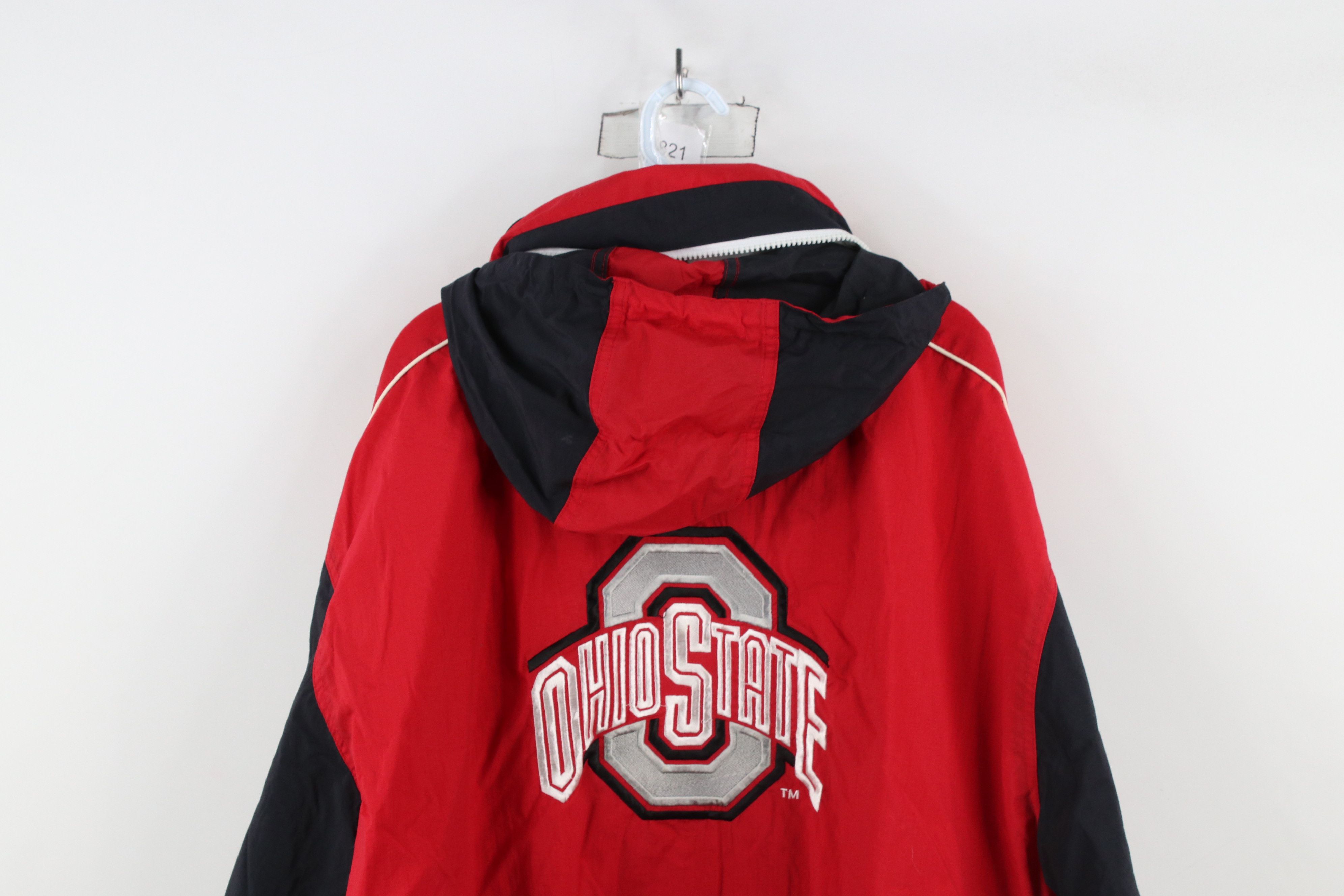 Vintage Vintage 90s Ohio State University Hooded Windbreaker Jacket Size US XL / EU 56 / 4 - 14 Thumbnail