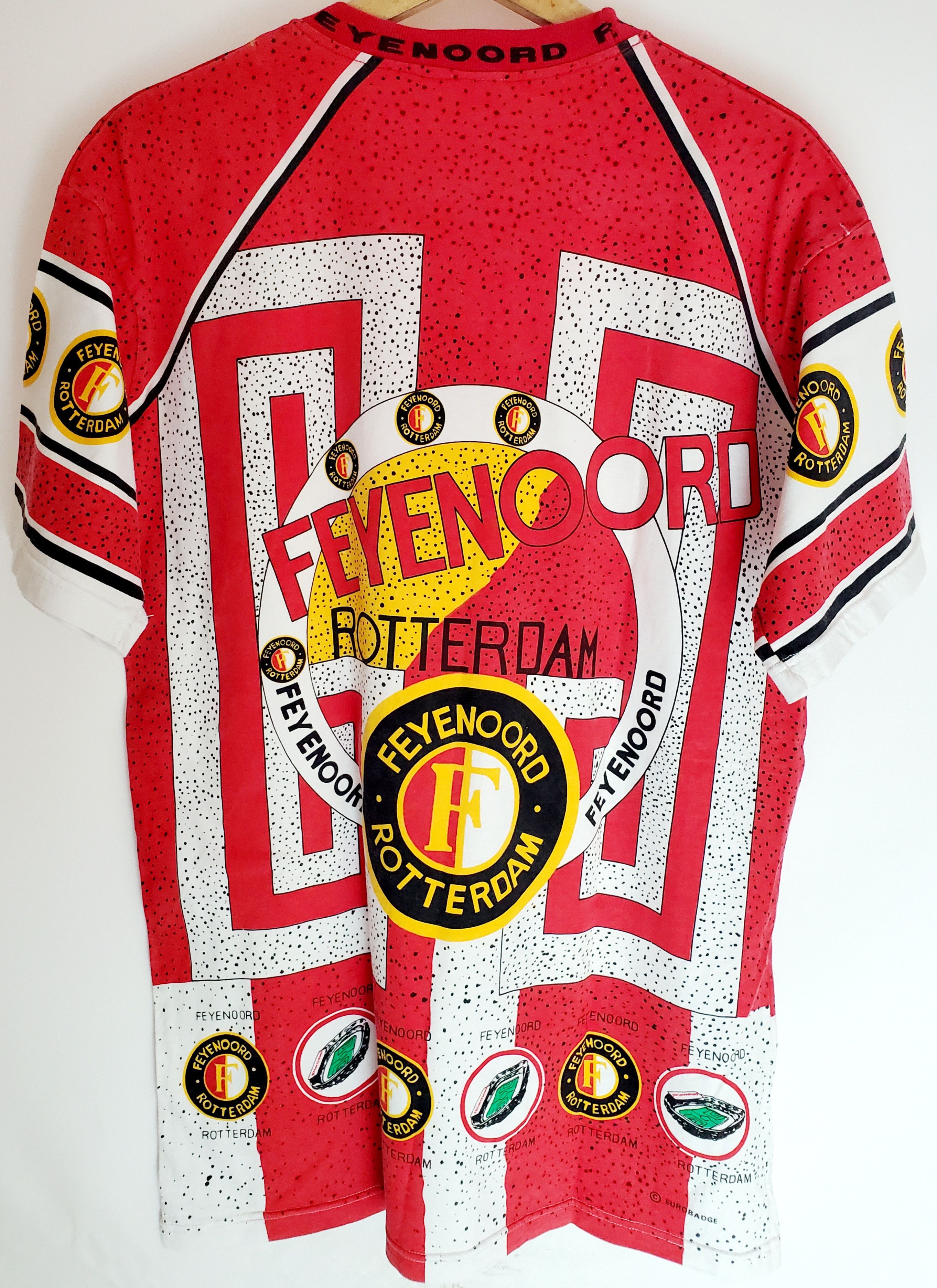 Other Vintage90s FEYENOORD ROTTERDAM football OVER Print T-shirt L Size US L / EU 52-54 / 3 - 2 Thumbnail