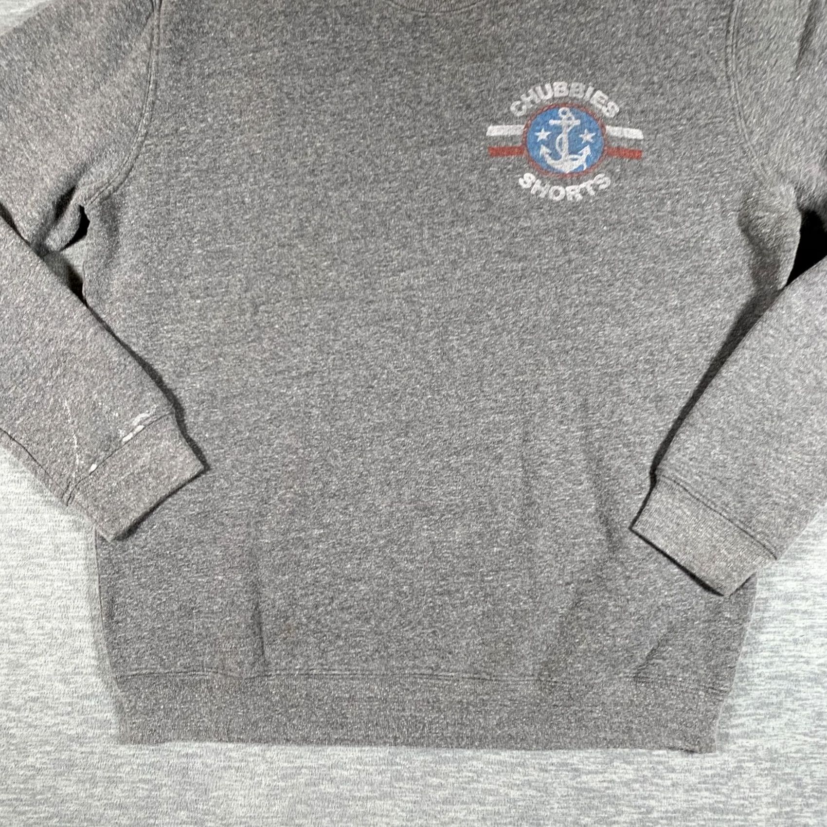 Chubbies Chubbies Sweatshirt Mens Medium Gray Anchor Logo Fleece Crewneck Pullover USA Size US M / EU 48-50 / 2 - 3 Thumbnail