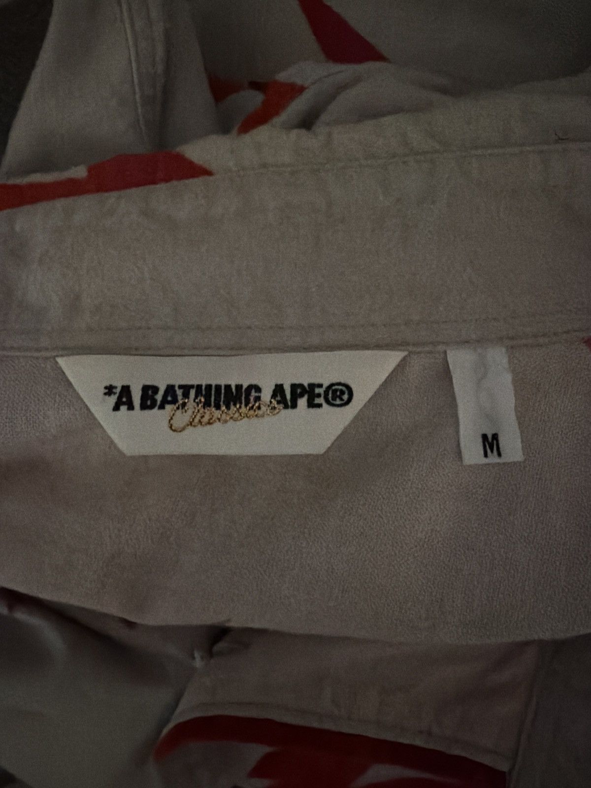 Bape Vintage 2008 bape sta red and grey work shirt Size US M / EU 48-50 / 2 - 3 Thumbnail