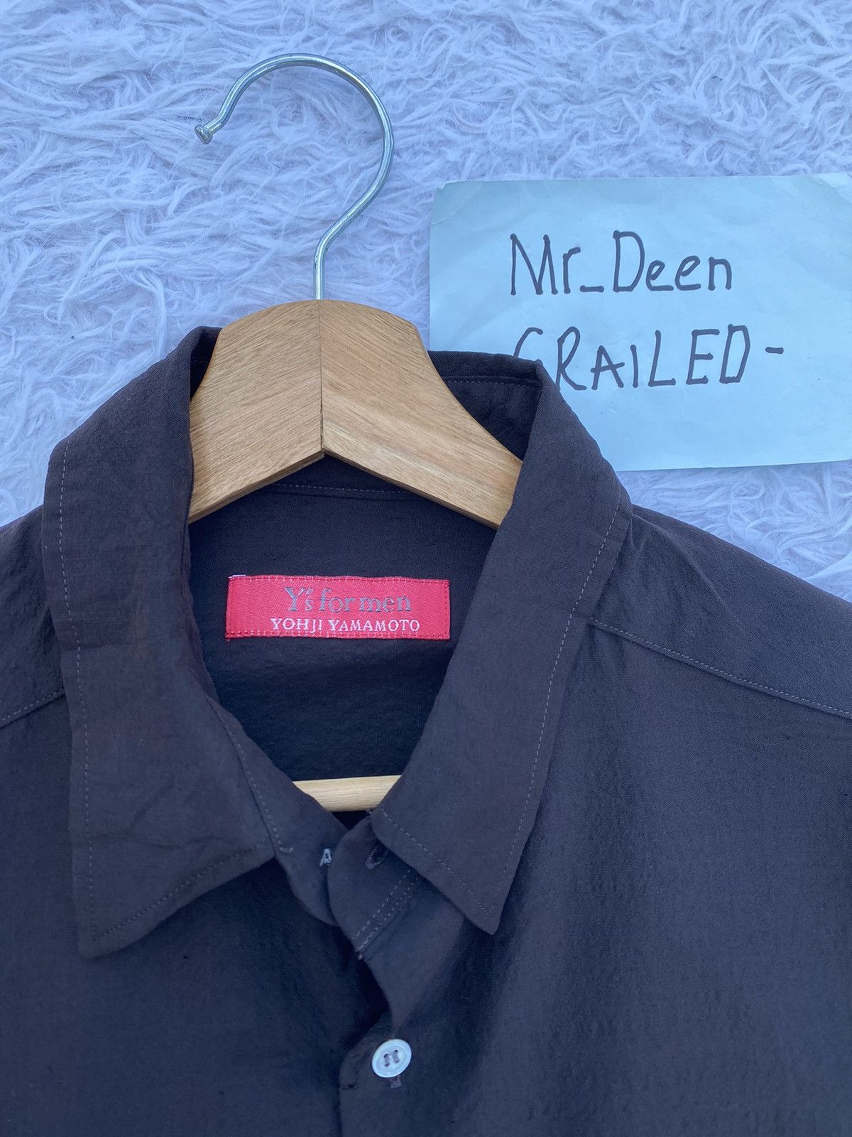 Yohji Yamamoto Rare Vintage 90s Yohji Yamamoto 50% Soie SILK Button Shirt Size US L / EU 52-54 / 3 - 8 Thumbnail