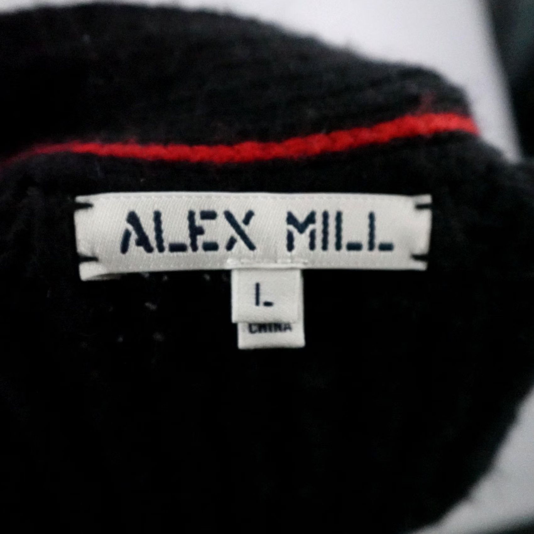 Alex Mill Alex Mill Sweater Mens Large Black Cardigan V Neck Wool Blend Chunky Knit Button Size US L / EU 52-54 / 3 - 6 Thumbnail