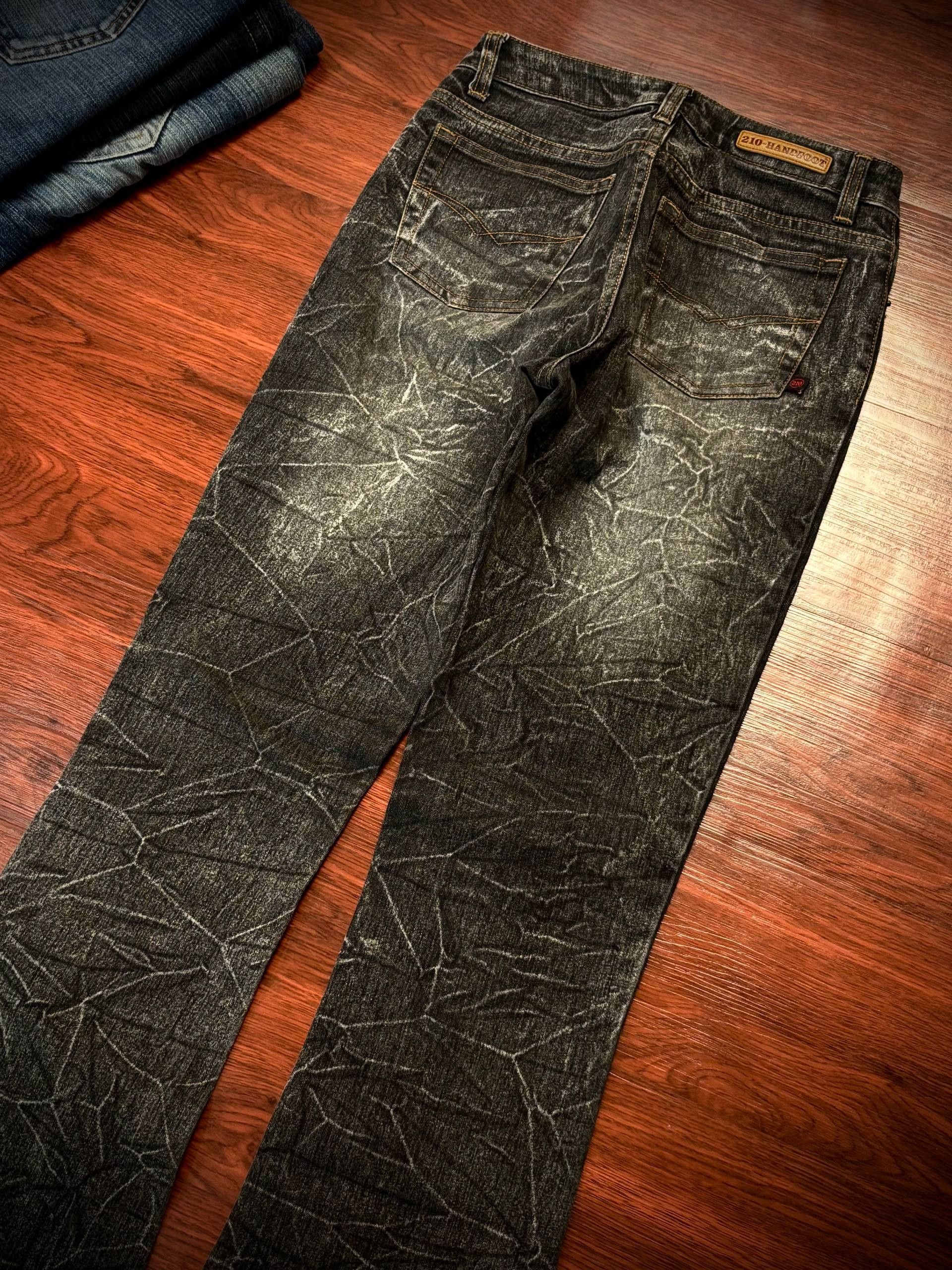 Tornado Mart Vintage Japanese 210 Flare Jeans Crack Wash Denim Pants Size 28" / US 6 / IT 42 - 4 Thumbnail