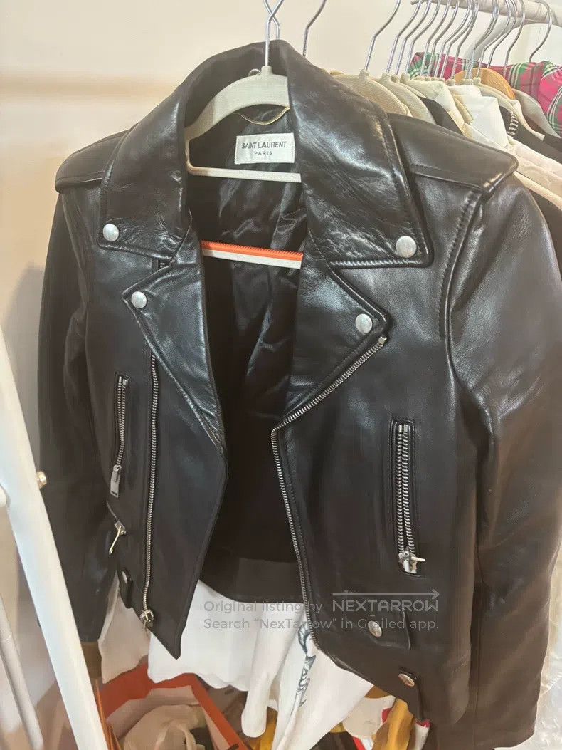 Saint Laurent Paris size 34 Women's Motorcycle Leather Jac