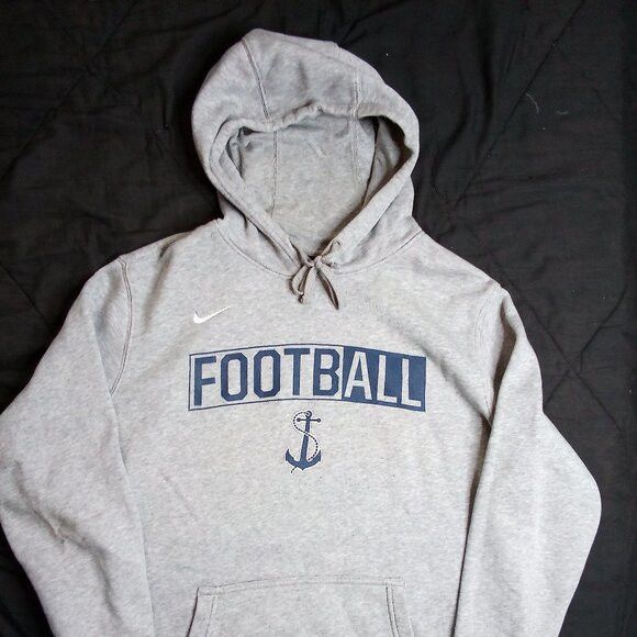 NCAA × Nike × Vintage Vintage Y2K Navy Midshipmen Hoodie Sweatshirt Size US L / EU 52-54 / 3 - 2 Thumbnail