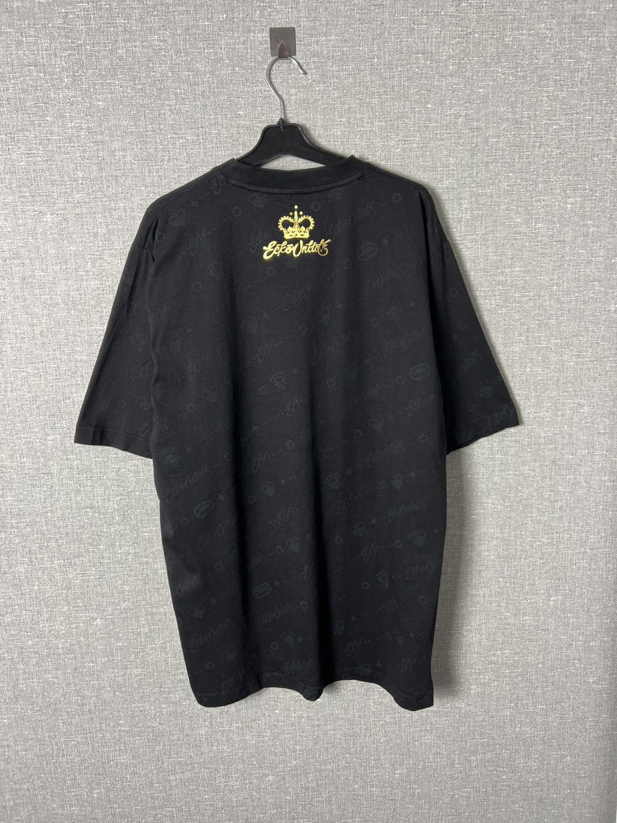 Christian Audigier Ecko Unltd Black Graphic Logo Monogram All Over Print Tee Size US XL / EU 56 / 4 - 6 Thumbnail