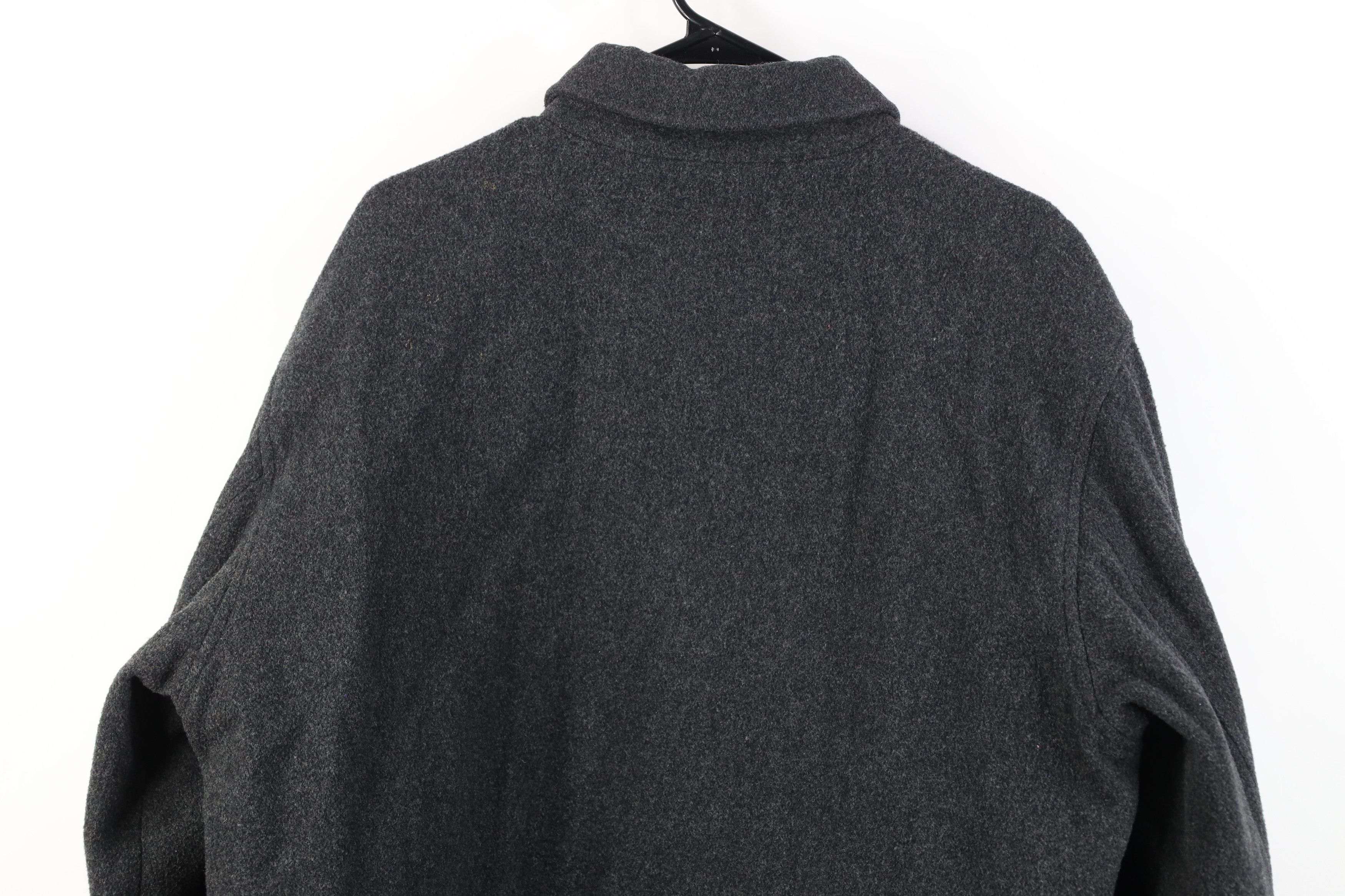 Abercrombie & Fitch Vintage 90s Y2K Abercrombie & Fitch Wool Bomber Jacket Gray Size US L / EU 52-54 / 3 - 15 Thumbnail
