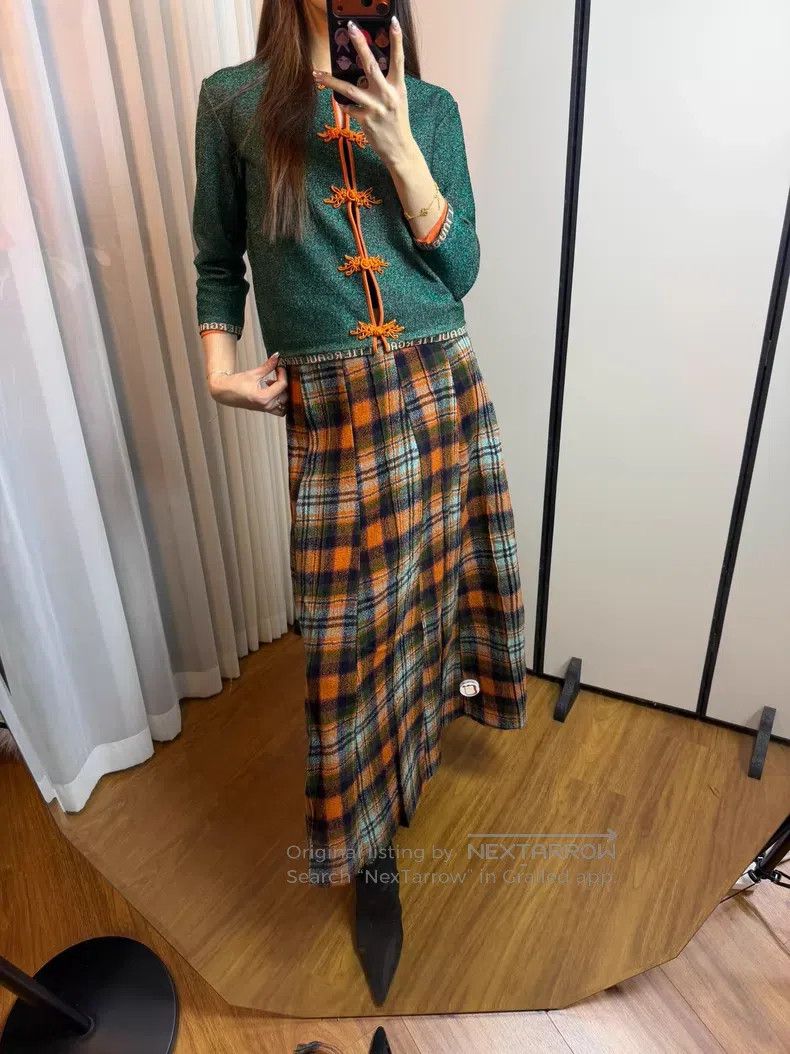 Comme des Garcons Comme Des Garcons size M Checked Skirt Size 22" - 9 Thumbnail