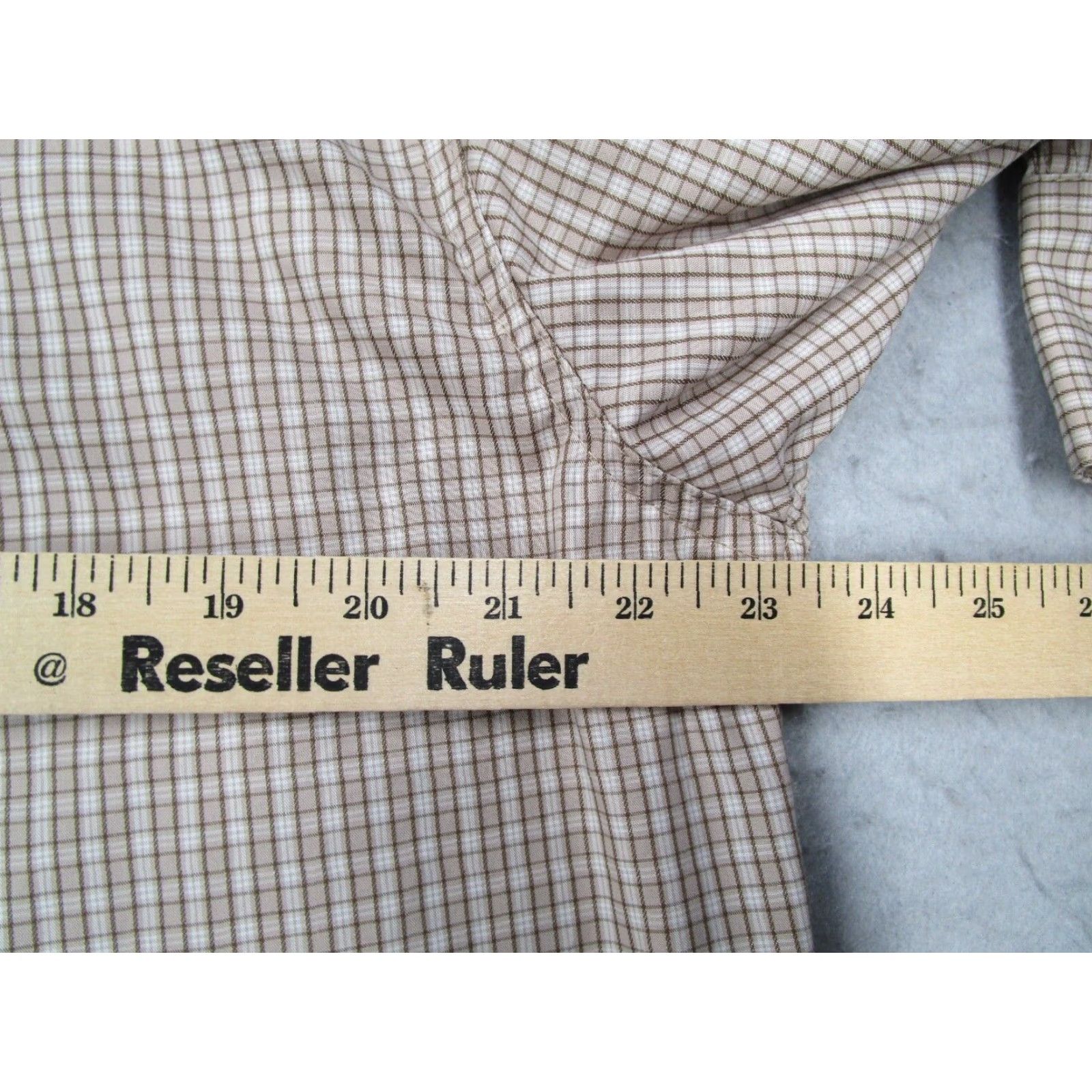 Vintage Cabelas Shirt Mens Large Beige Check Button Up Long Sleeve Work Hike Fish Safari Size US L / EU 52-54 / 3 - 6 Thumbnail