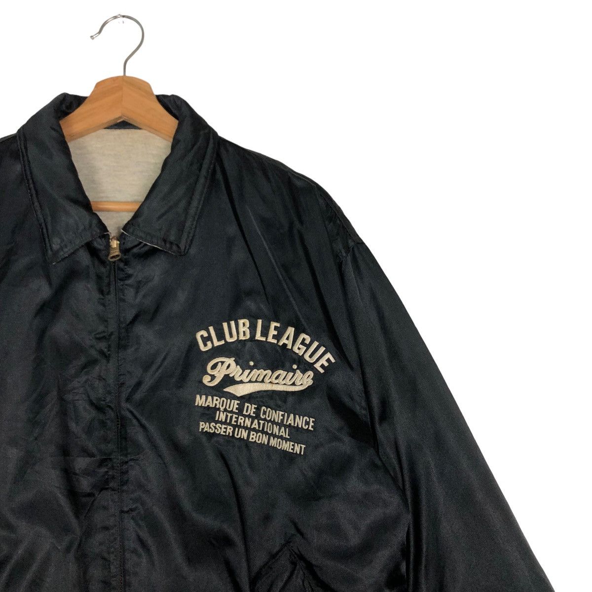 Japanese Brand 🔥Vtg Reversible Bomber Jacket Club League Sports Big Logo Size US L / EU 52-54 / 3 - 6 Thumbnail