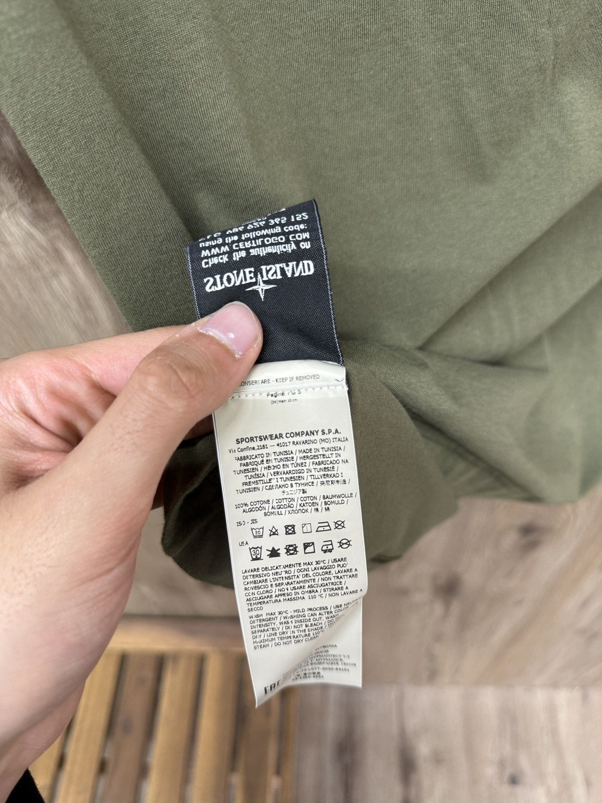 Stone Island Stone Island Olive Green Short Sleeve Size US S / EU 44-46 / 1 - 9 Thumbnail