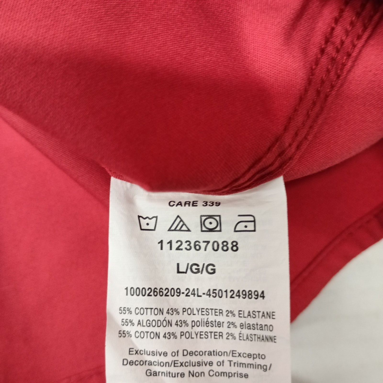 Wrangler Wrangler Men's Relaxed Fit Woven Button Up Shirt Size L Red Size US L / EU 52-54 / 3 - 6 Thumbnail