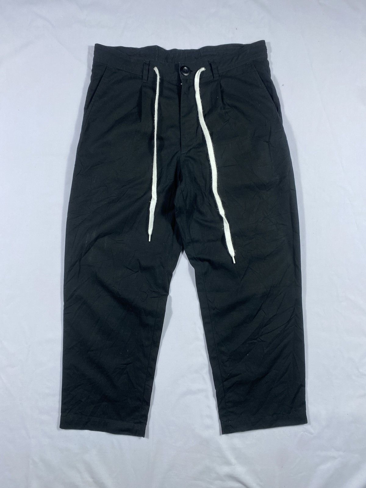 Number (N)ine Japanese Number (N)ine Black Trouser Work Pant Size US 30 / EU 46 - 2 Thumbnail