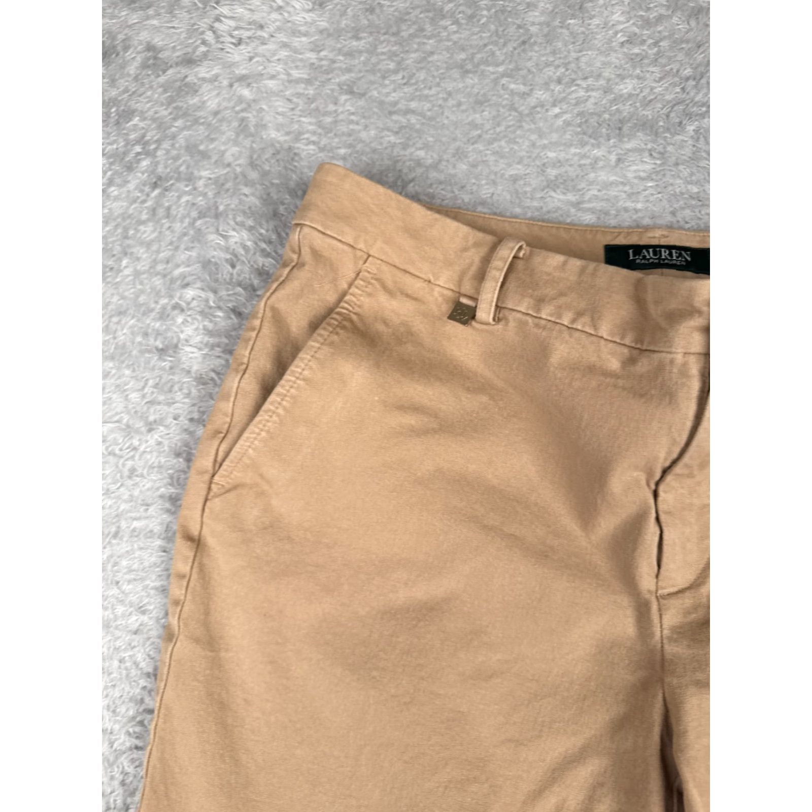 Ralph Lauren Lauren Ralph Lauren Shorts Womens 32x10 10 Beige Chino Cotton Blend Golf Casual Size 32" / US 10 / IT 46 - 4 Thumbnail