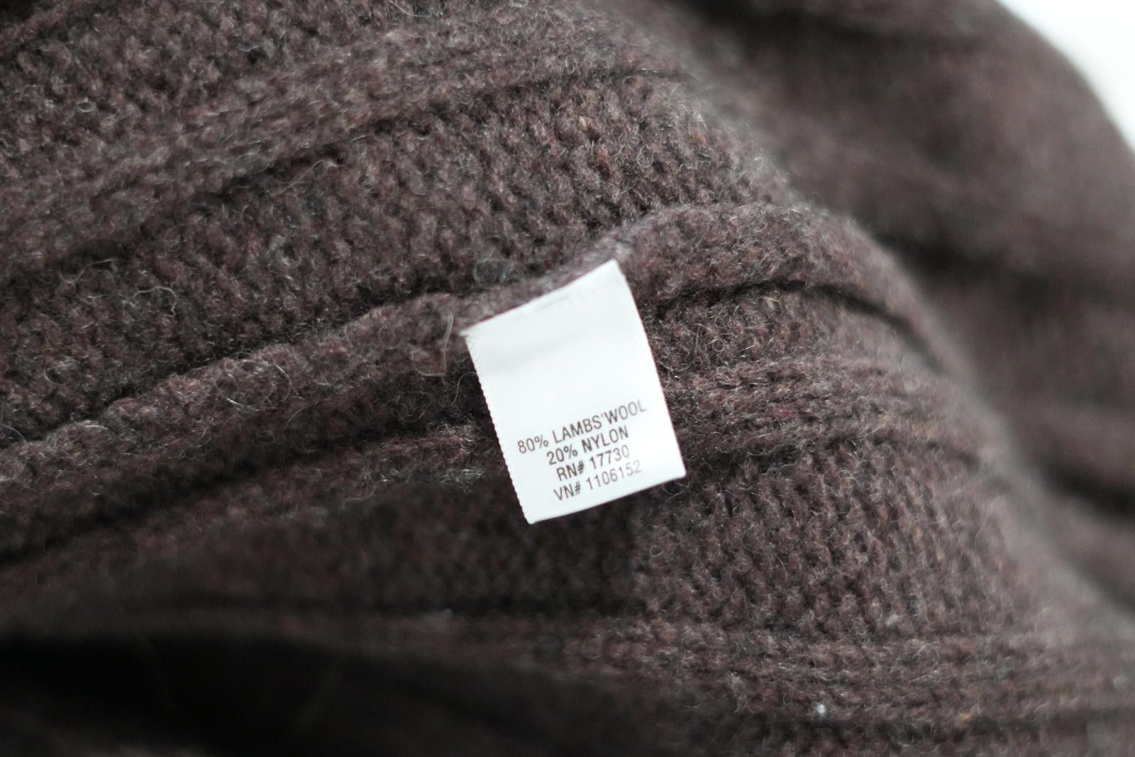 Cherokee Cherokee Jacket Men's XXL Brown Lambs Wool Cable Knit Zip Size US XL / EU 56 / 4 - 5 Thumbnail