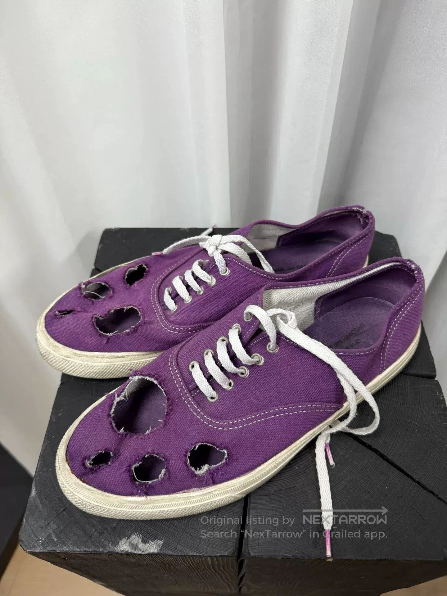 Comme des Garcons comme des garcons purple hole sneakers. Size US 8.5 / EU 41-42 - 1 Thumbnail