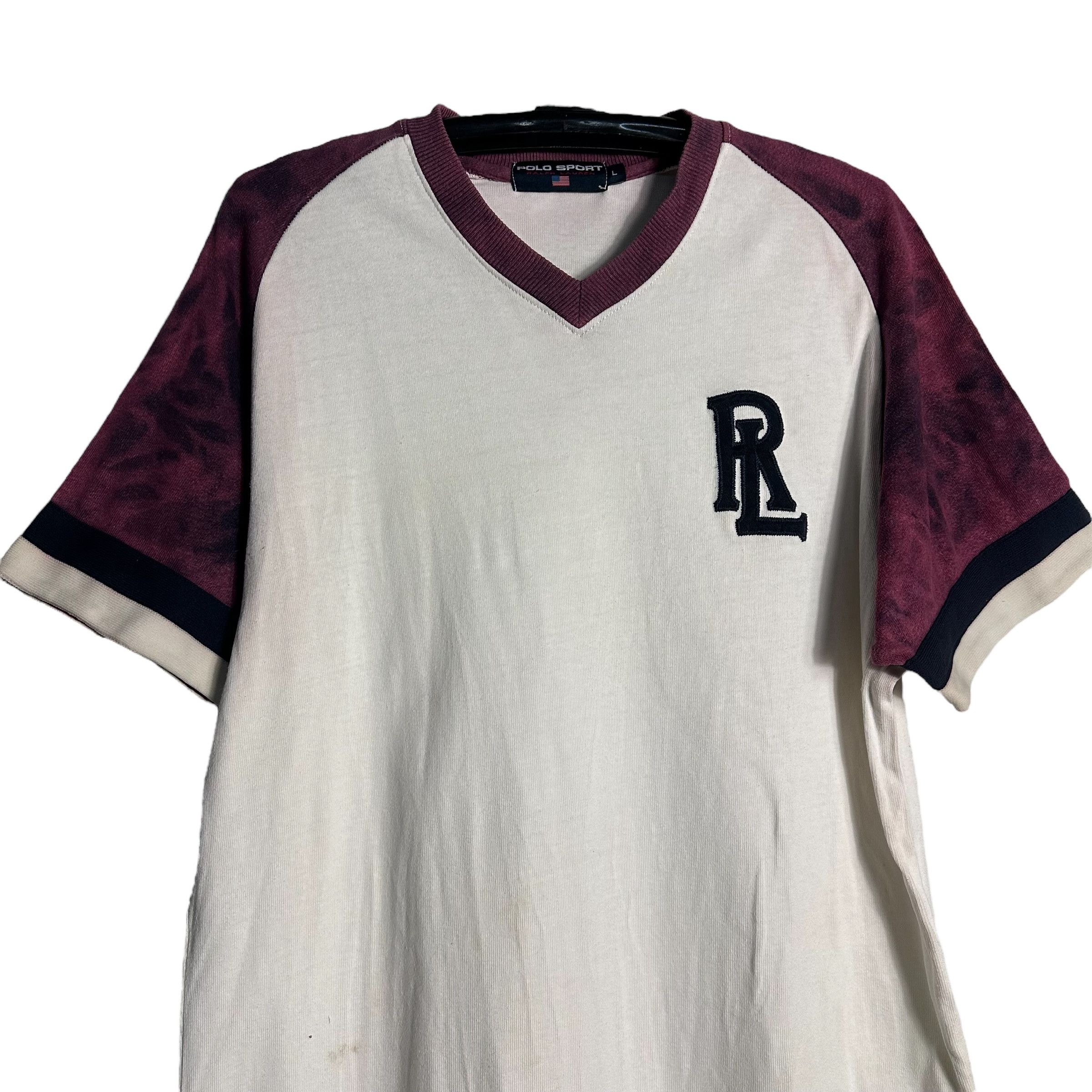 Polo Ralph Lauren 🔥RARE🔥Vintage Polo Sport Ralph Lauren Baseball Tee Size US L / EU 52-54 / 3 - 2 Thumbnail