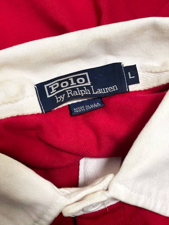 Polo Ralph Lauren Rare Vintage Polo Lauren Stadium 1992 Rugby Shirt Size US L / EU 52-54 / 3 - 6 Thumbnail