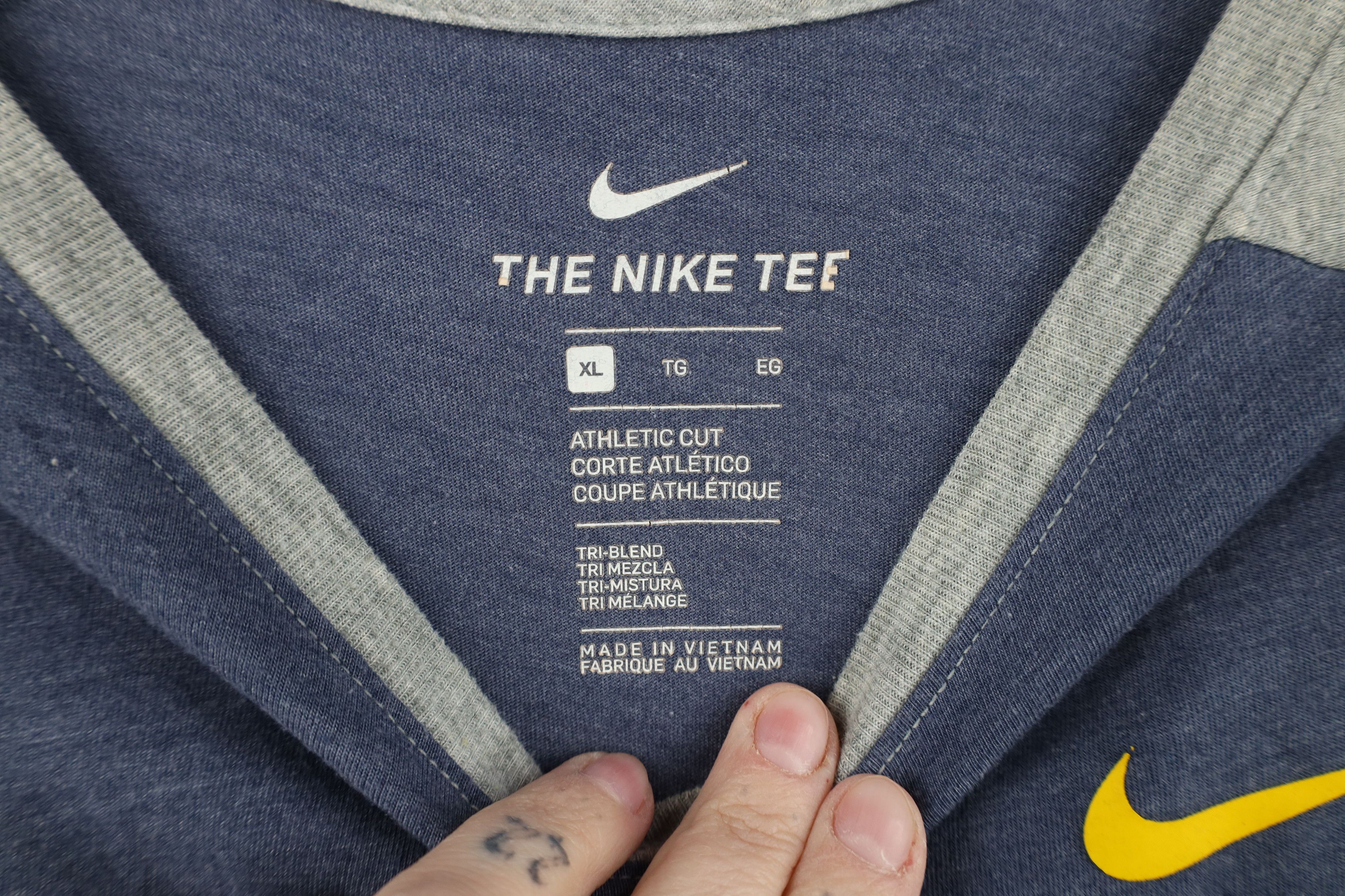 Nike Nike University of Michigan Short Sleeve Raglan T-Shirt Blue Size US XL / EU 56 / 4 - 8 Thumbnail