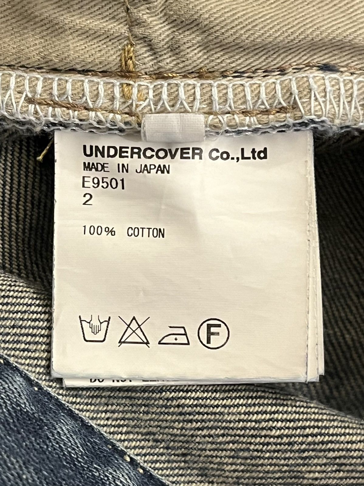 Undercover SS10 Navy Yarn 68 Denim Jeans Size US 30 / EU 46 - 7 Thumbnail