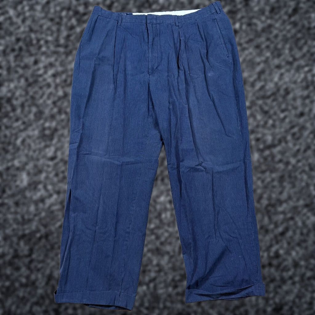 Polo Ralph Lauren VTG Polo Ralph Lauren Pants Mens 36 x 28 Cuffed Pleated Dress Pants Multicolor Size US M / EU 48-50 / 2 - 1 Thumbnail