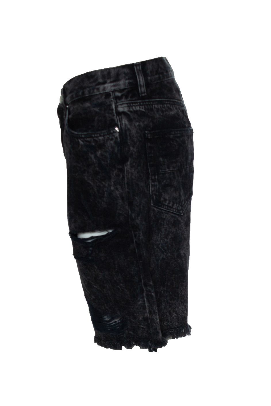 Amiri Amiri, Trasher denim shorts in black Size US 33 - 3 Thumbnail