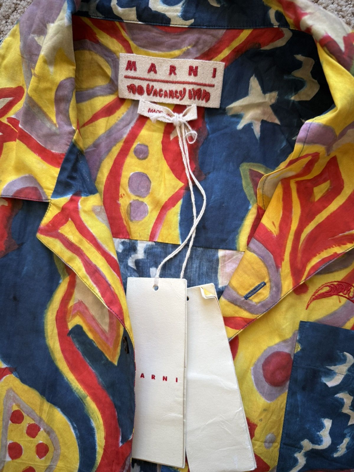 Marni × No Vacancy Inn Marni No Vacancy Inn Galactic Paradise Button Up Shirt Size US L / EU 52-54 / 3 - 3 Thumbnail