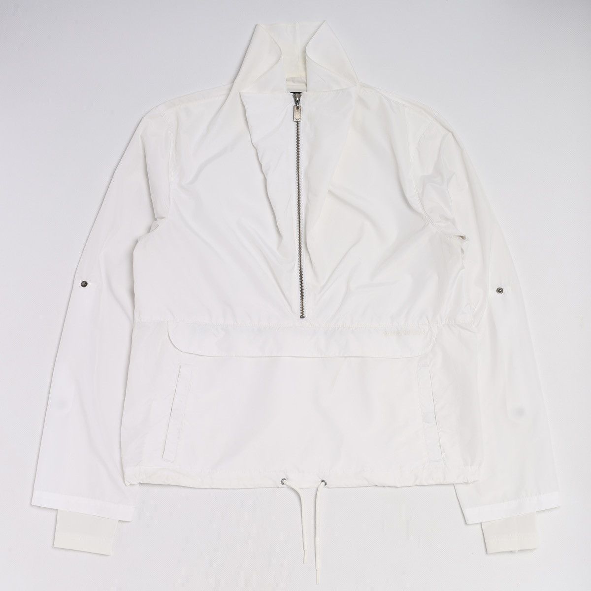 Emporio Armani Armani Jeans Polyester White Anorak Jacket Size M / US 6-8 / IT 42-44 - 4 Thumbnail